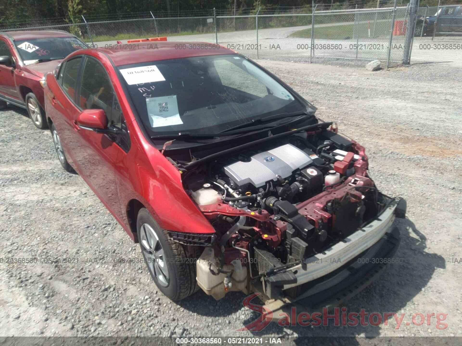 JTDKBRFU1J3588878 2018 TOYOTA PRIUS