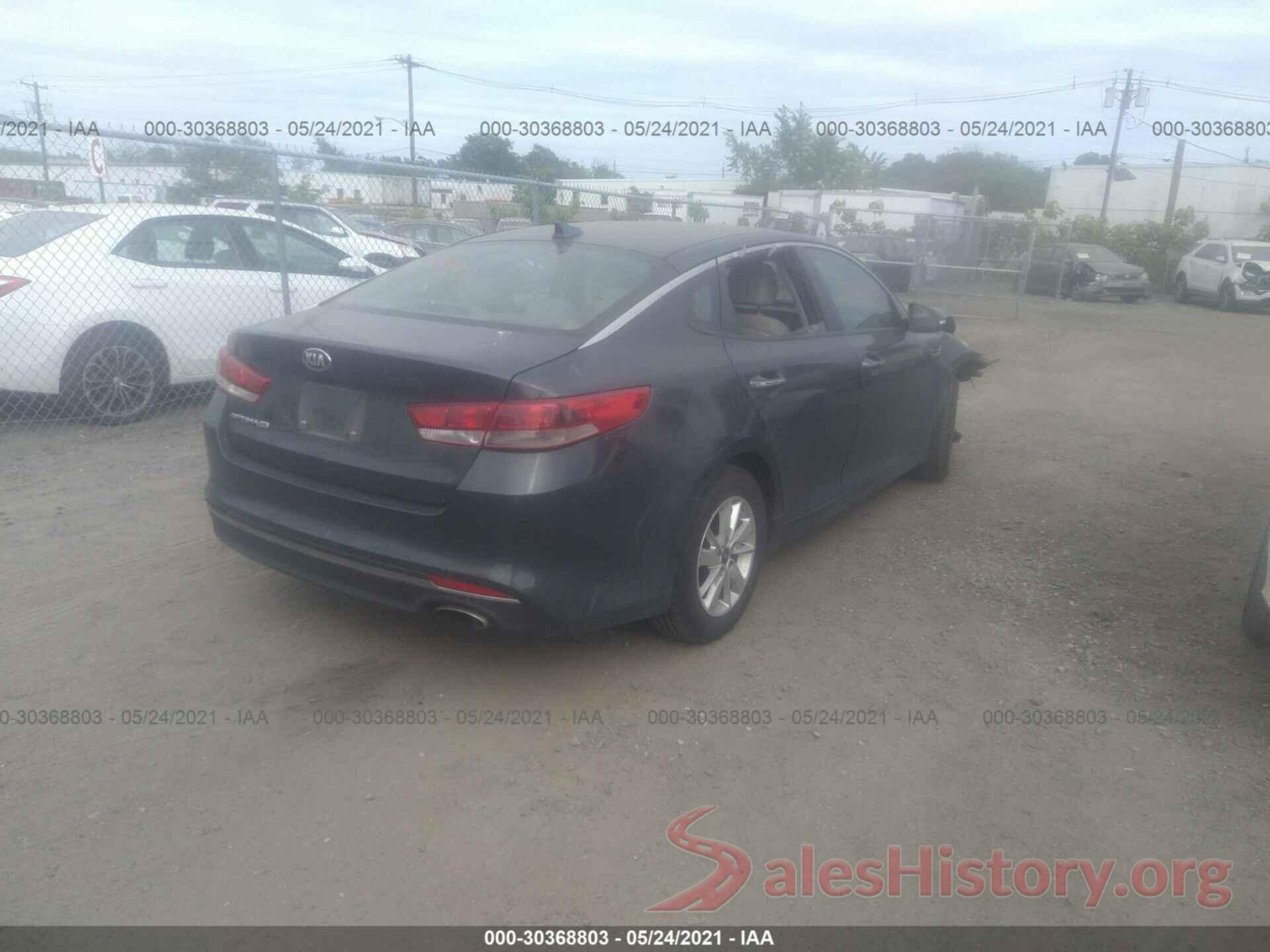 5XXGT4L3XGG020705 2016 KIA OPTIMA