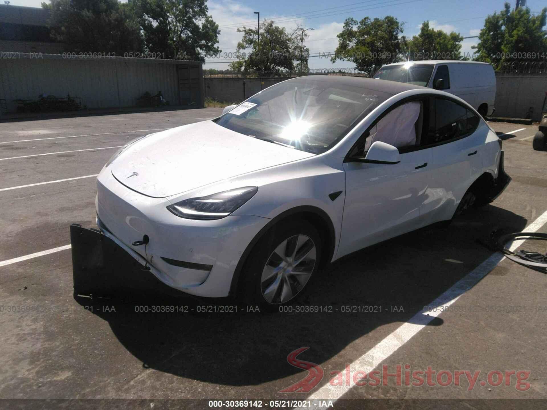 5YJYGDEE2MF150807 2021 TESLA MODEL Y