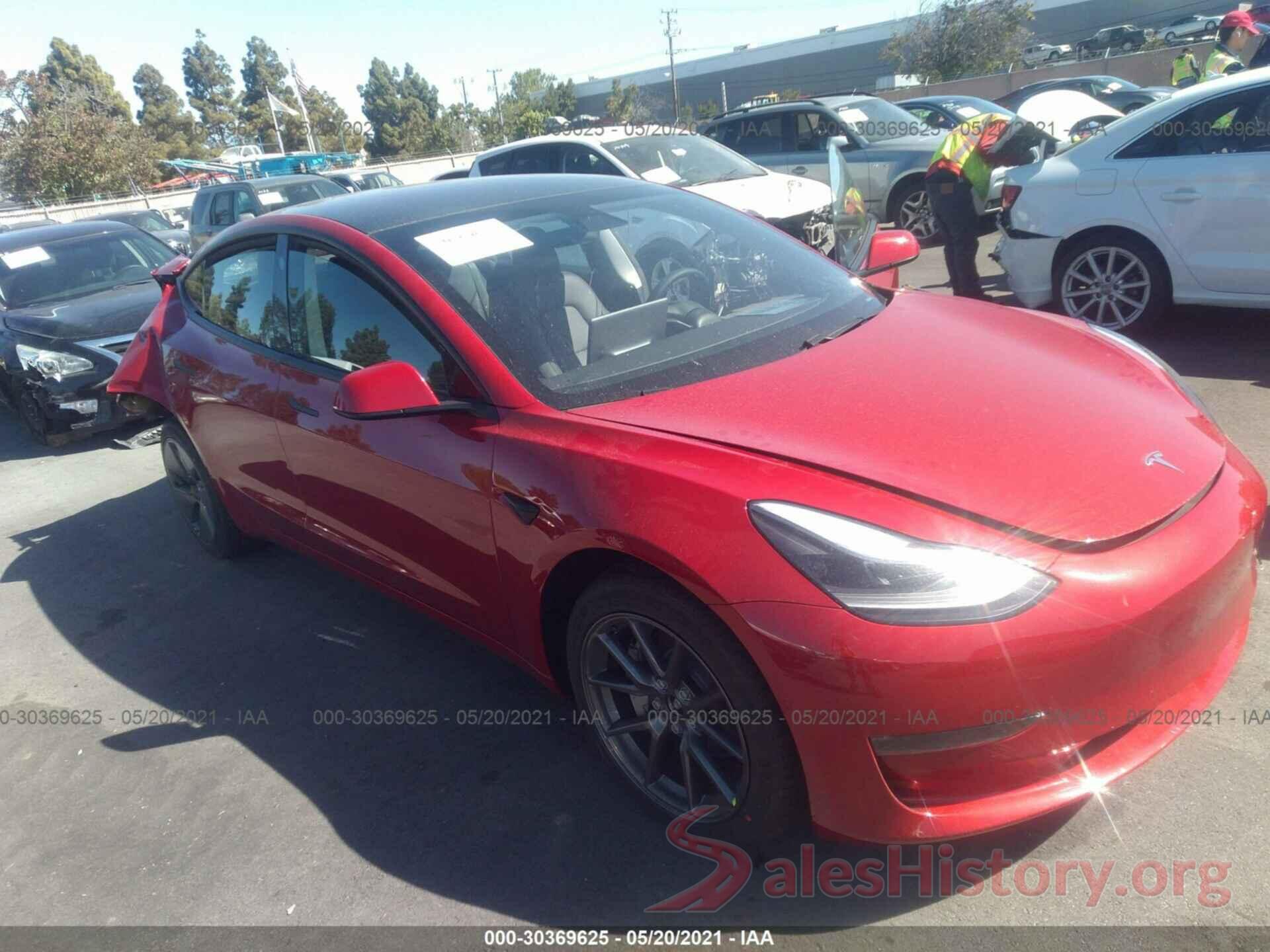 5YJ3E1EB1MF937347 2021 TESLA MODEL 3