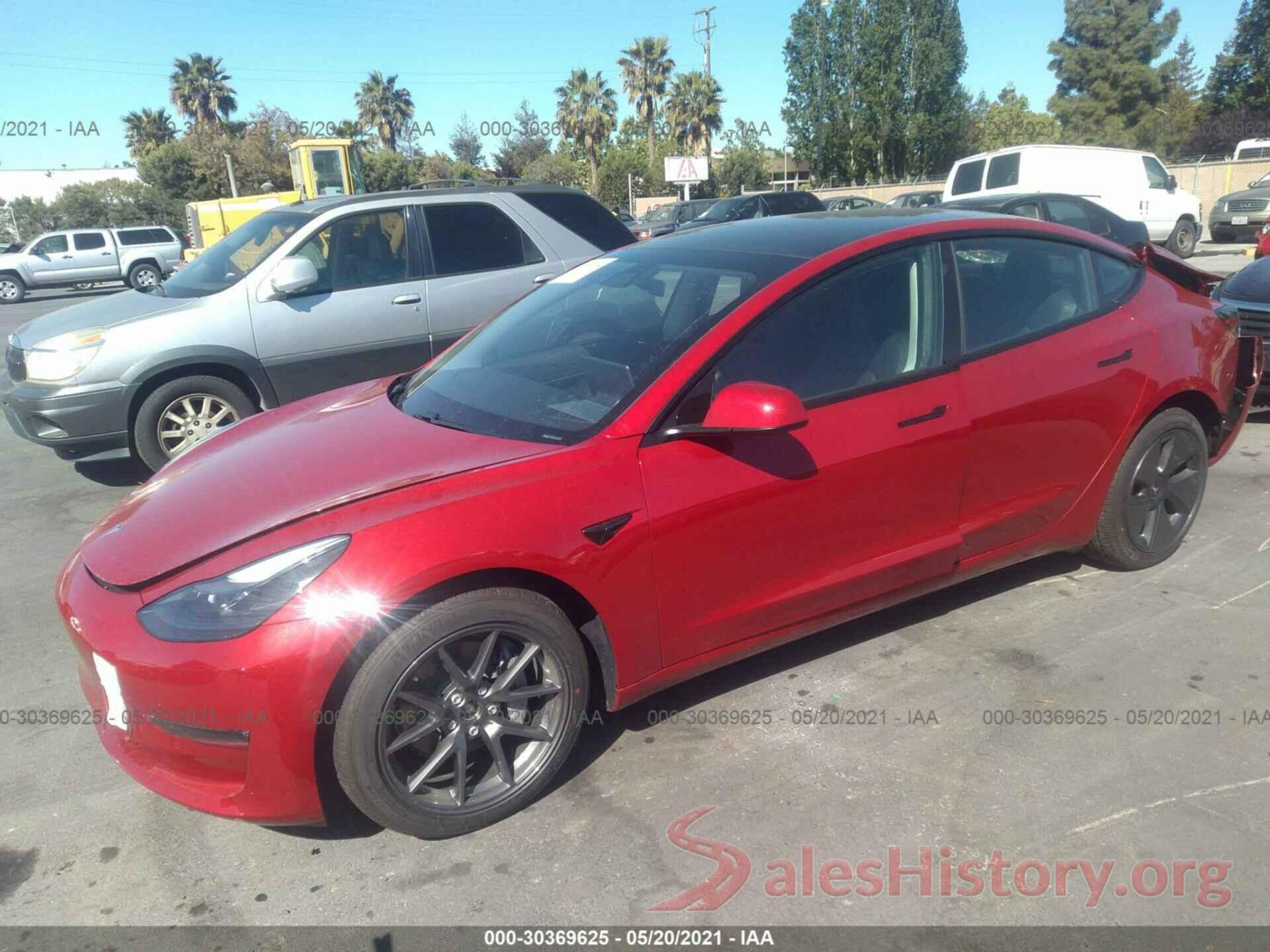 5YJ3E1EB1MF937347 2021 TESLA MODEL 3