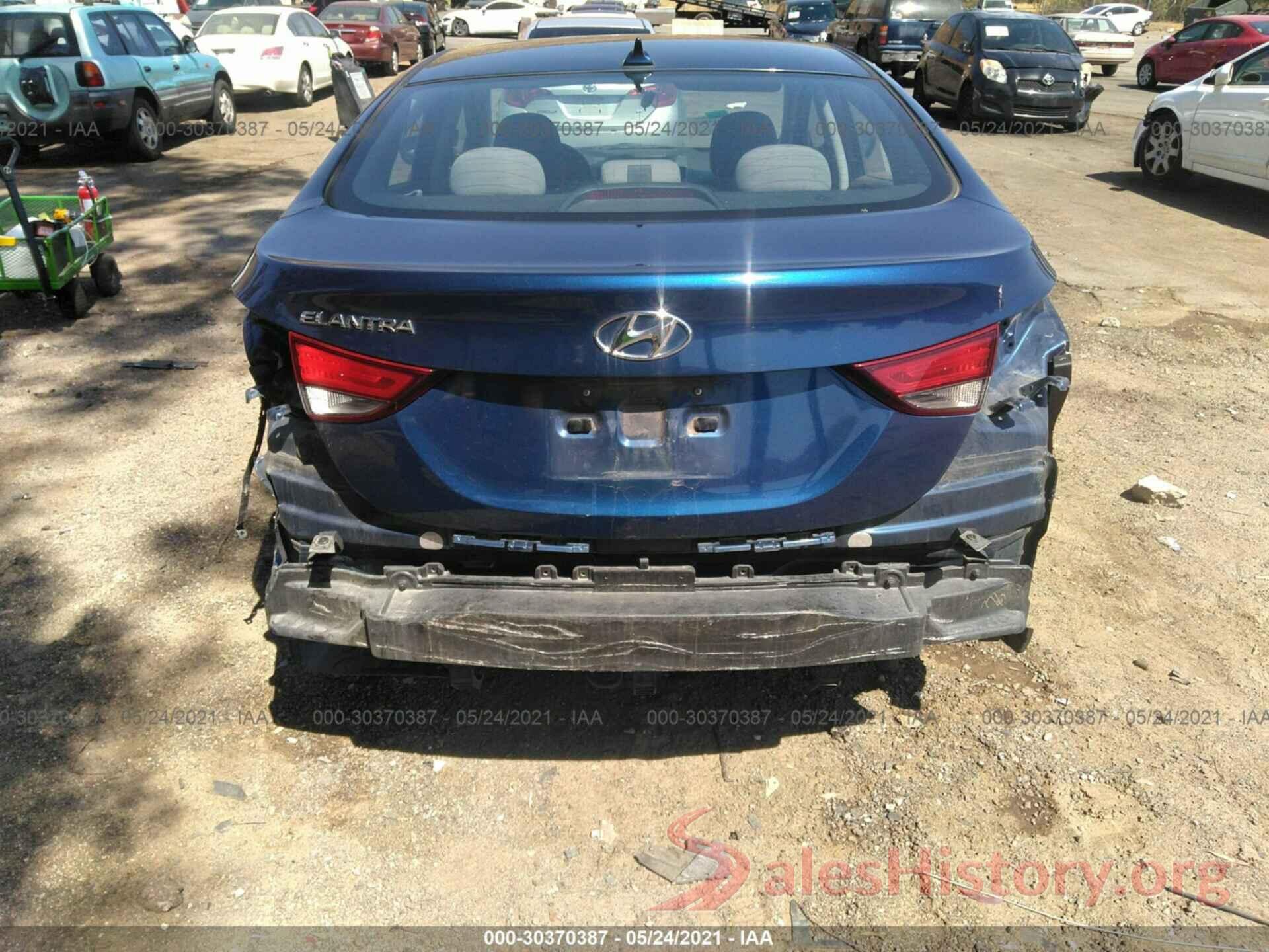 5NPDH4AE0GH756050 2016 HYUNDAI ELANTRA