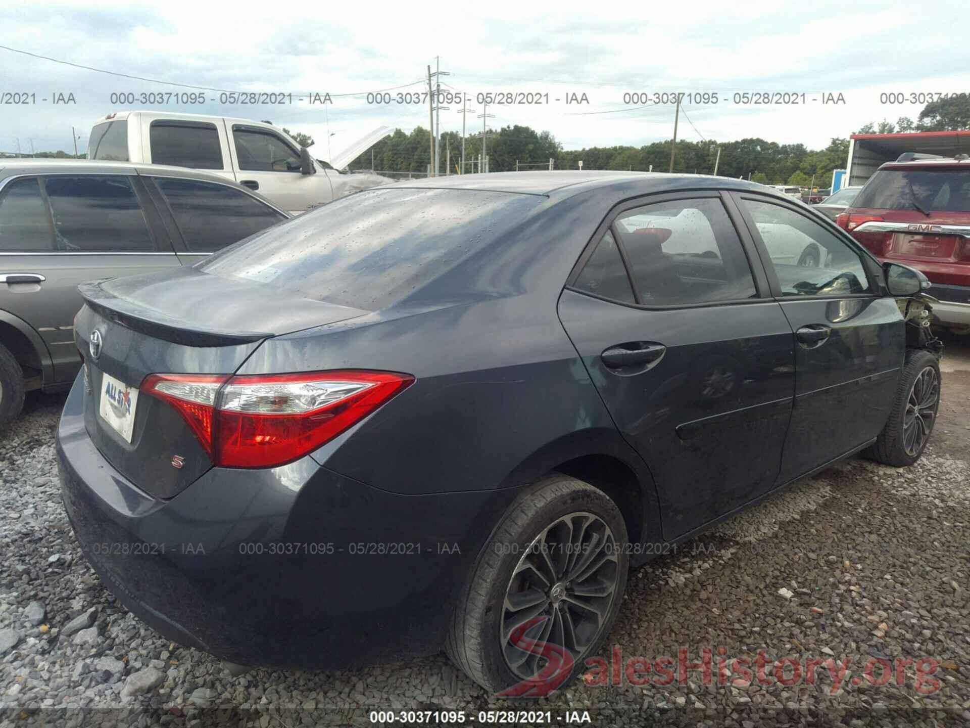 5YFBURHE4GP453278 2016 TOYOTA COROLLA