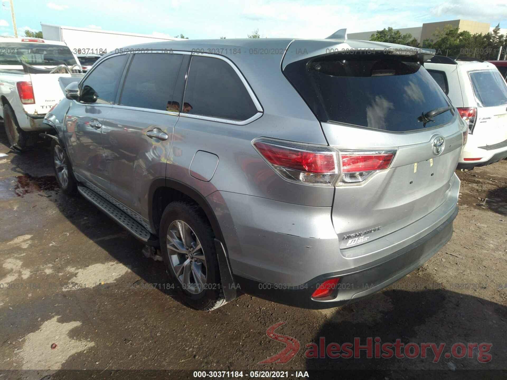 5TDZKRFH6GS147689 2016 TOYOTA HIGHLANDER