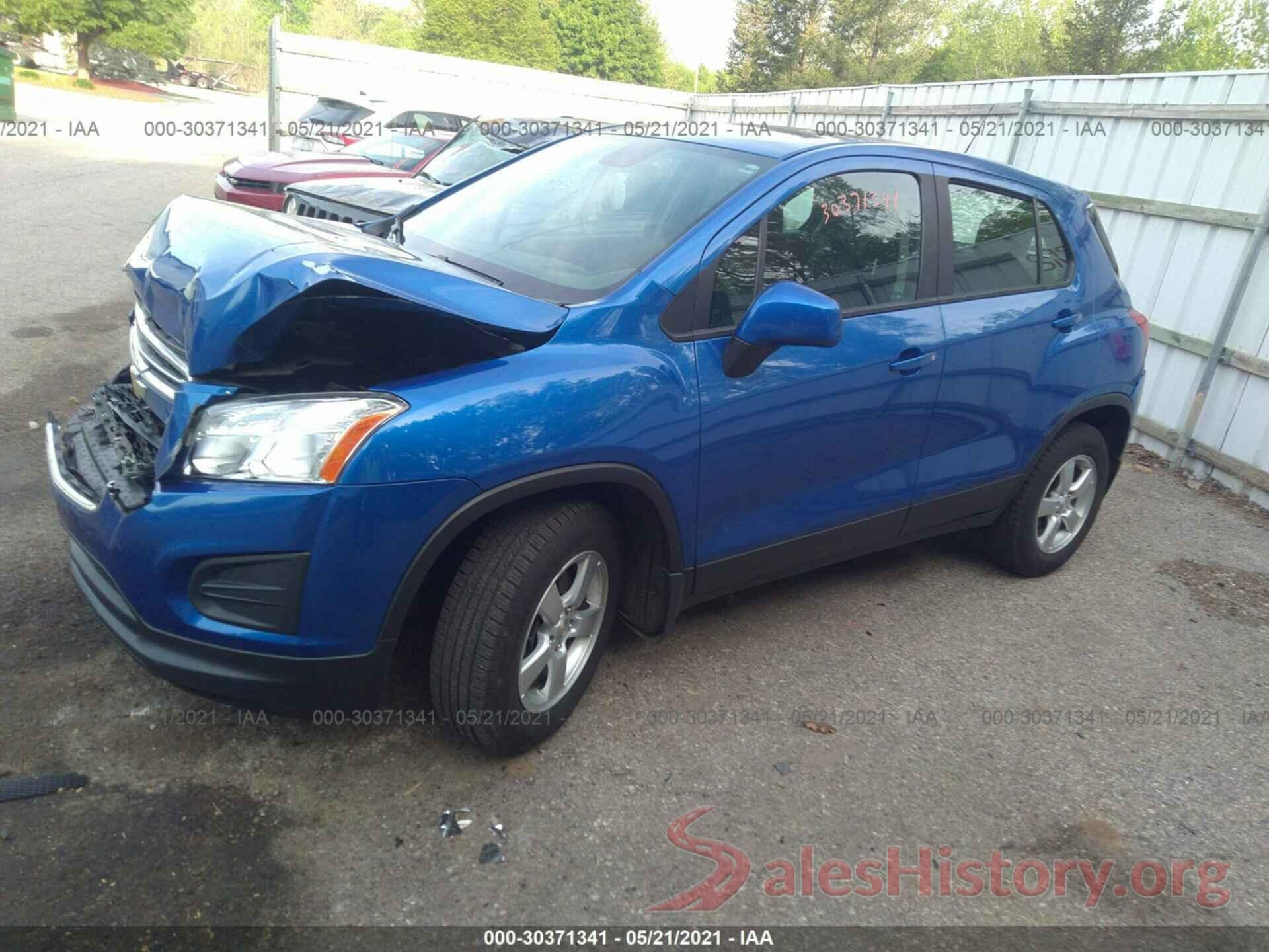 KL7CJNSB2GB761887 2016 CHEVROLET TRAX