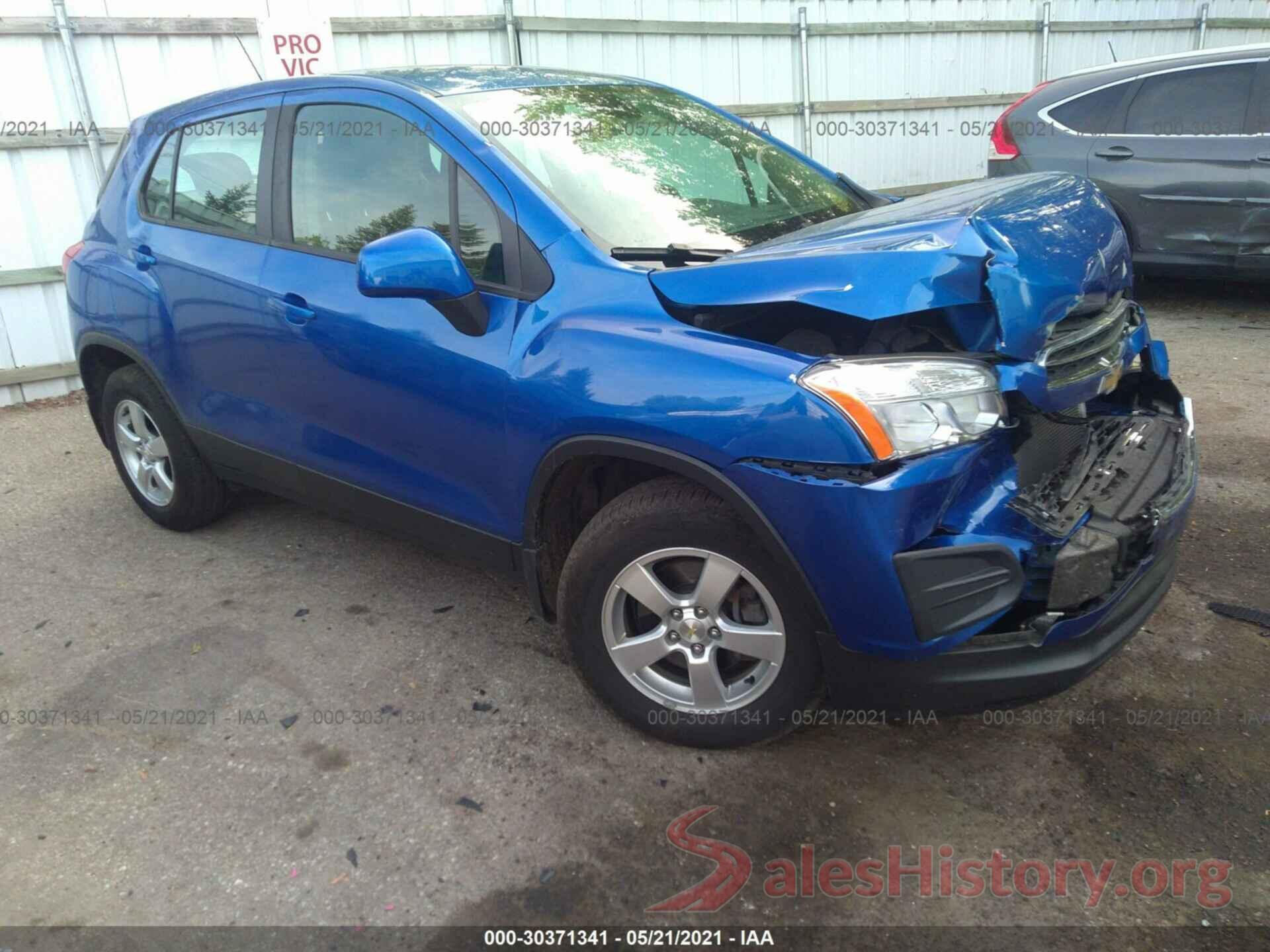 KL7CJNSB2GB761887 2016 CHEVROLET TRAX