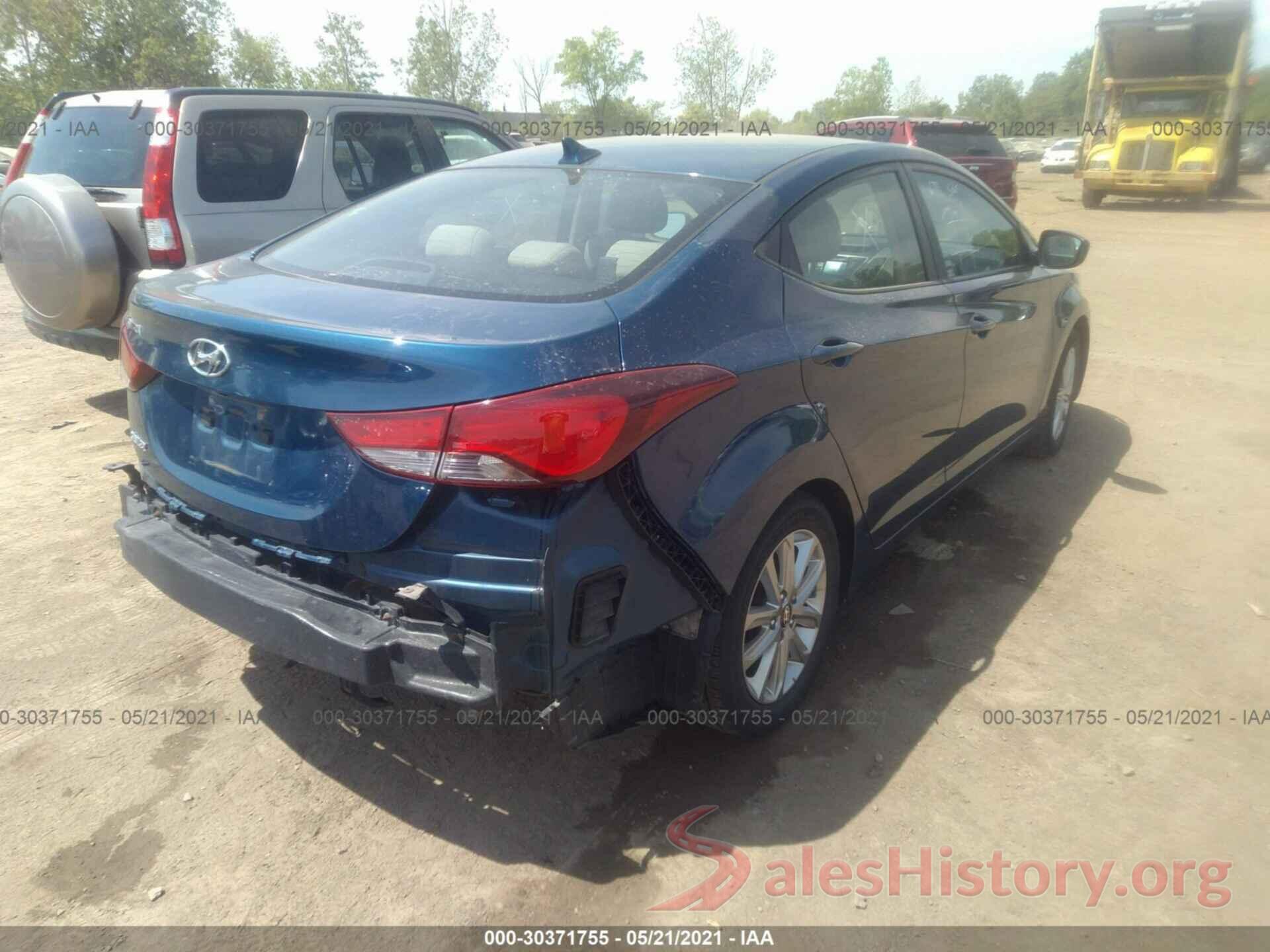 KMHDH4AE9GU502435 2016 HYUNDAI ELANTRA