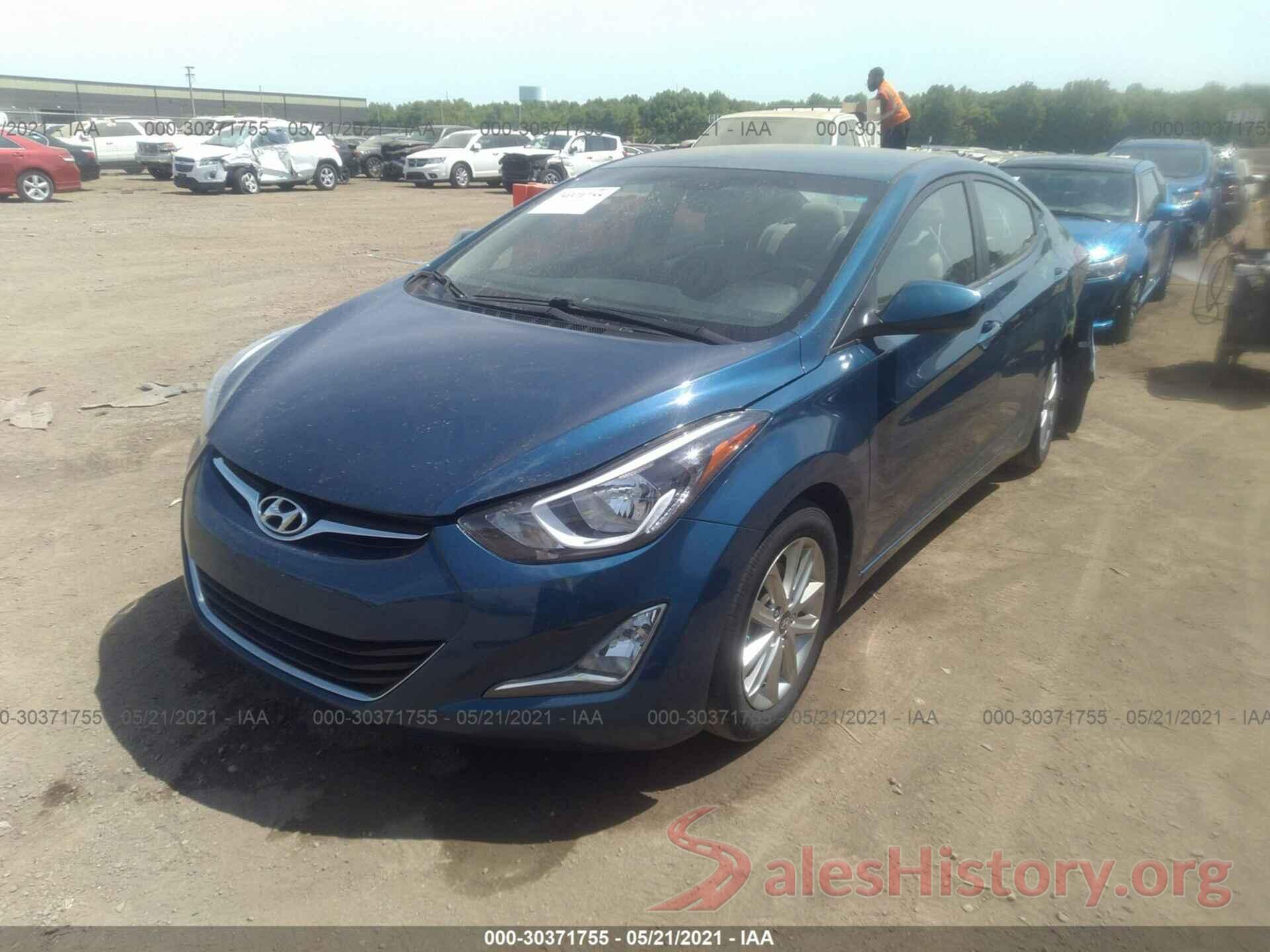 KMHDH4AE9GU502435 2016 HYUNDAI ELANTRA