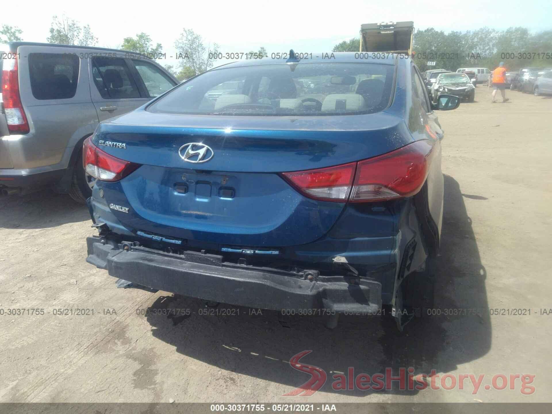 KMHDH4AE9GU502435 2016 HYUNDAI ELANTRA