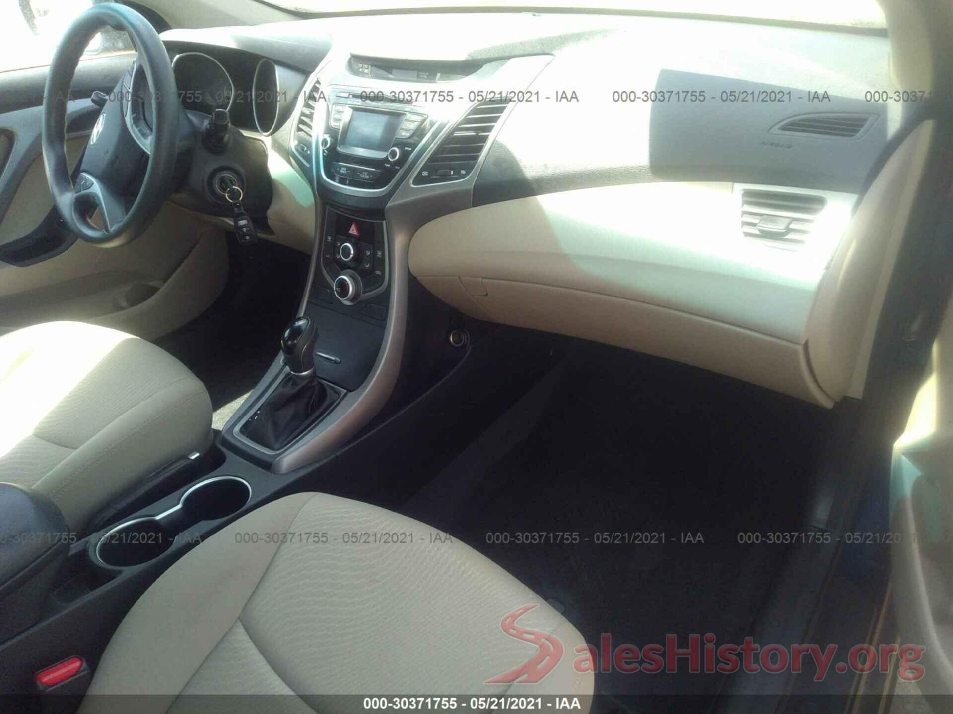 KMHDH4AE9GU502435 2016 HYUNDAI ELANTRA