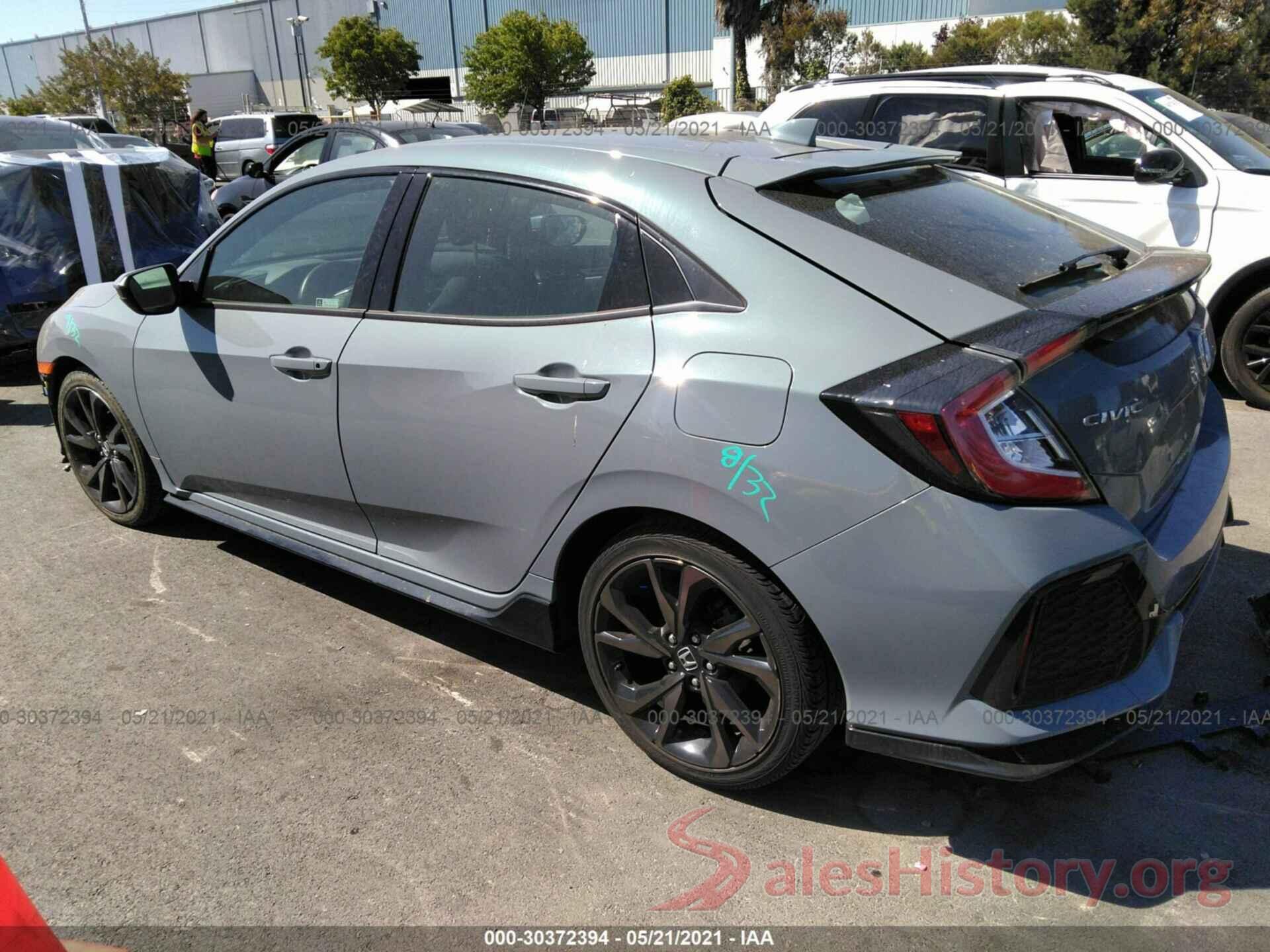 SHHFK7H43KU419225 2019 HONDA CIVIC HATCHBACK