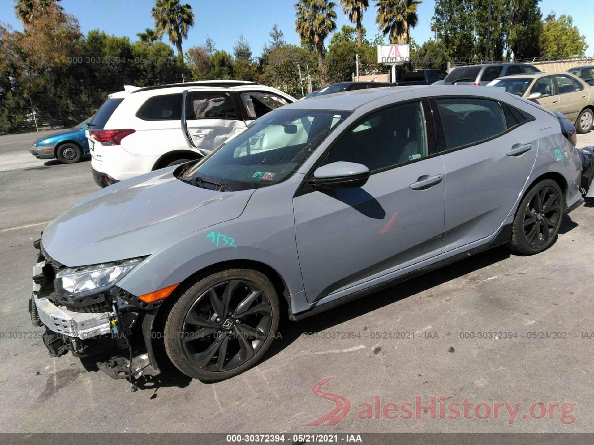 SHHFK7H43KU419225 2019 HONDA CIVIC HATCHBACK