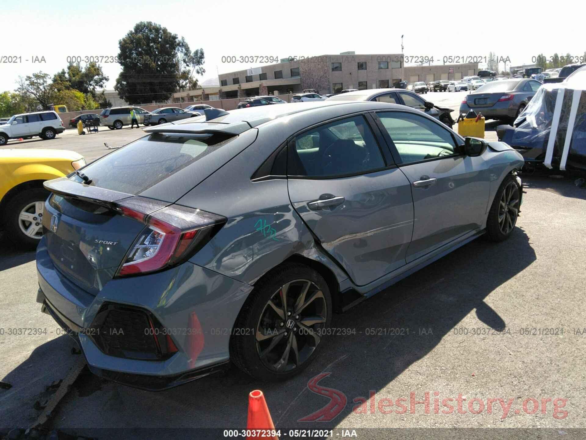 SHHFK7H43KU419225 2019 HONDA CIVIC HATCHBACK