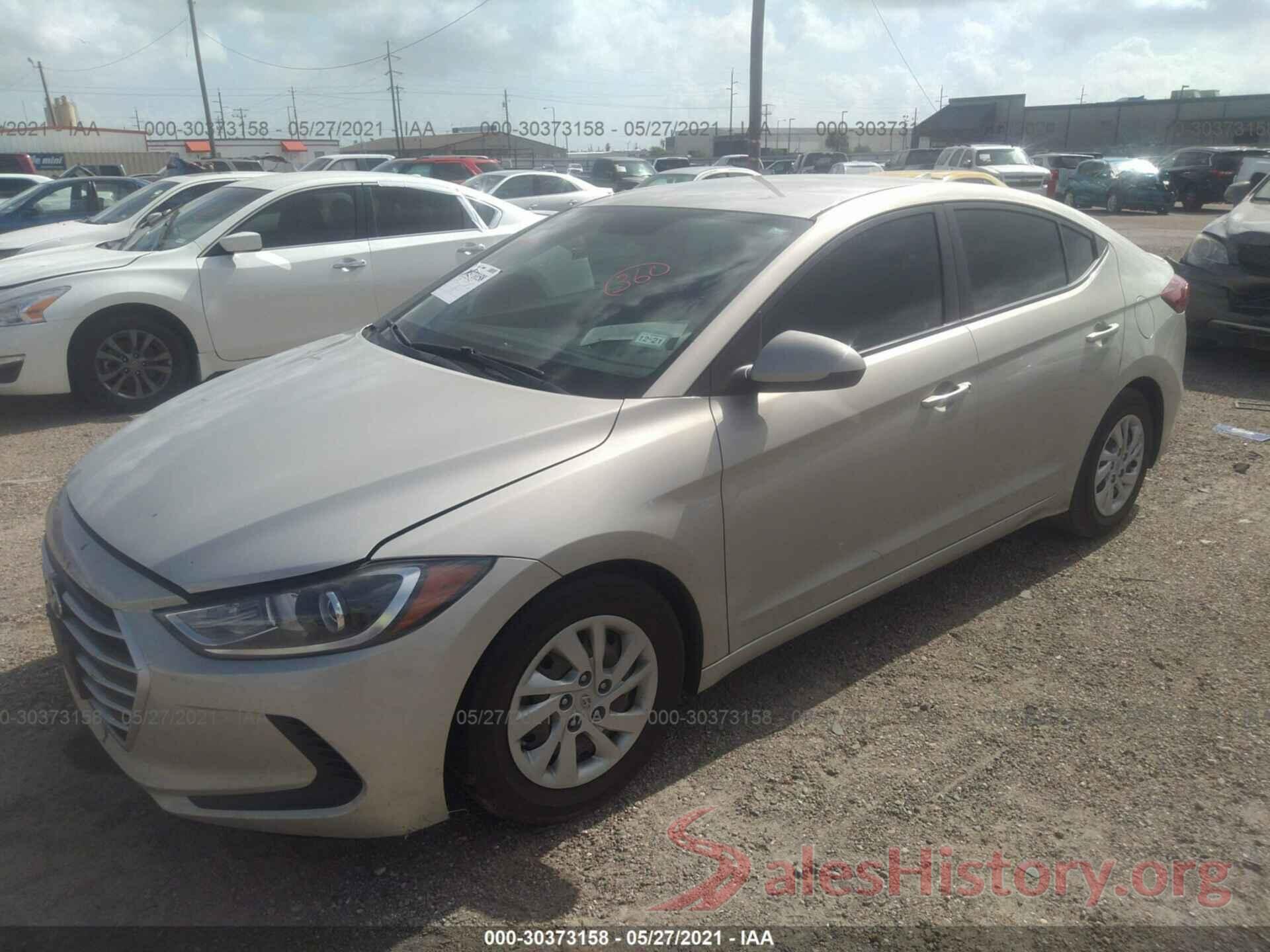 5NPD74LF2HH100846 2017 HYUNDAI ELANTRA