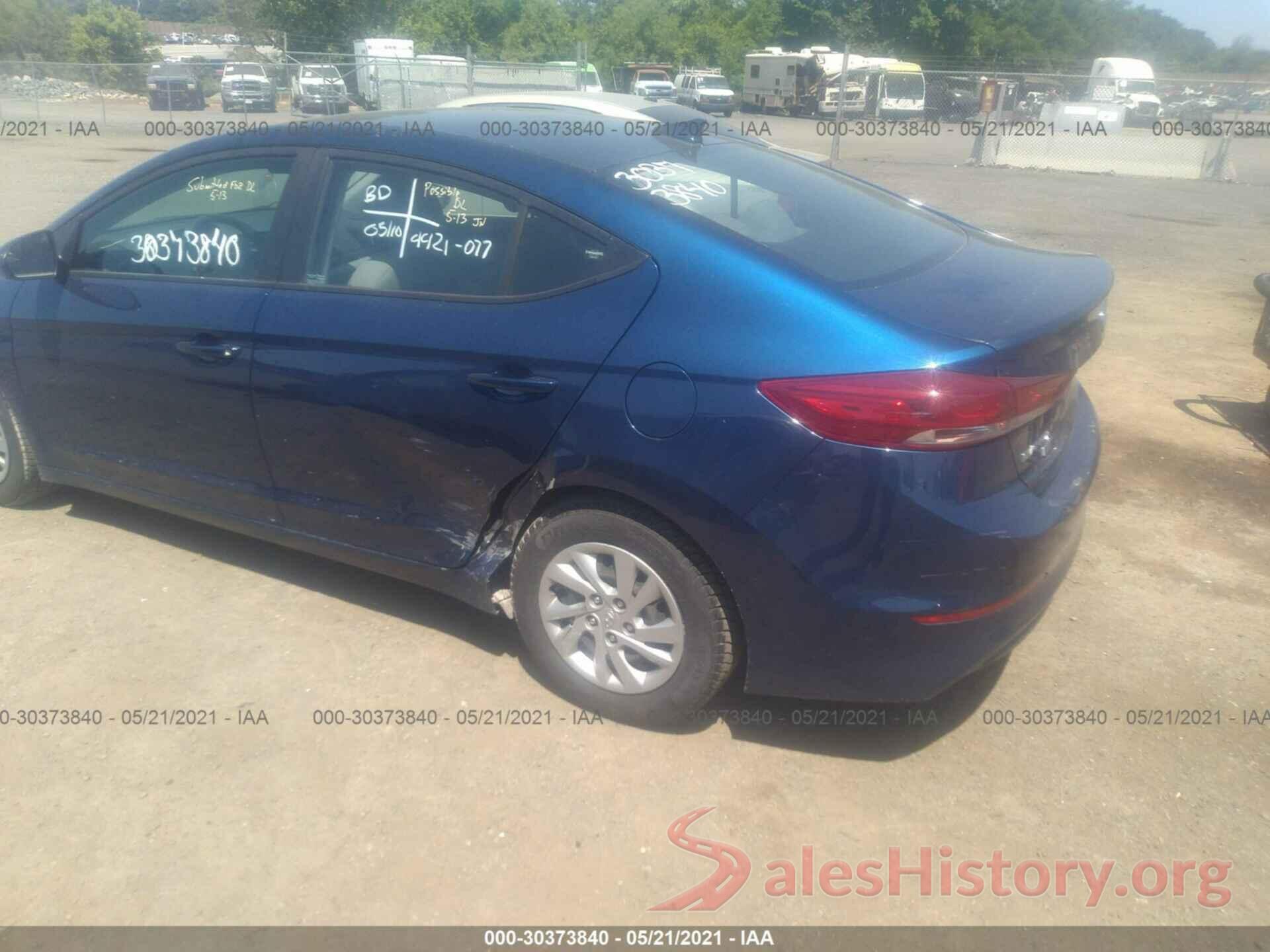 5NPD74LF2HH156351 2017 HYUNDAI ELANTRA