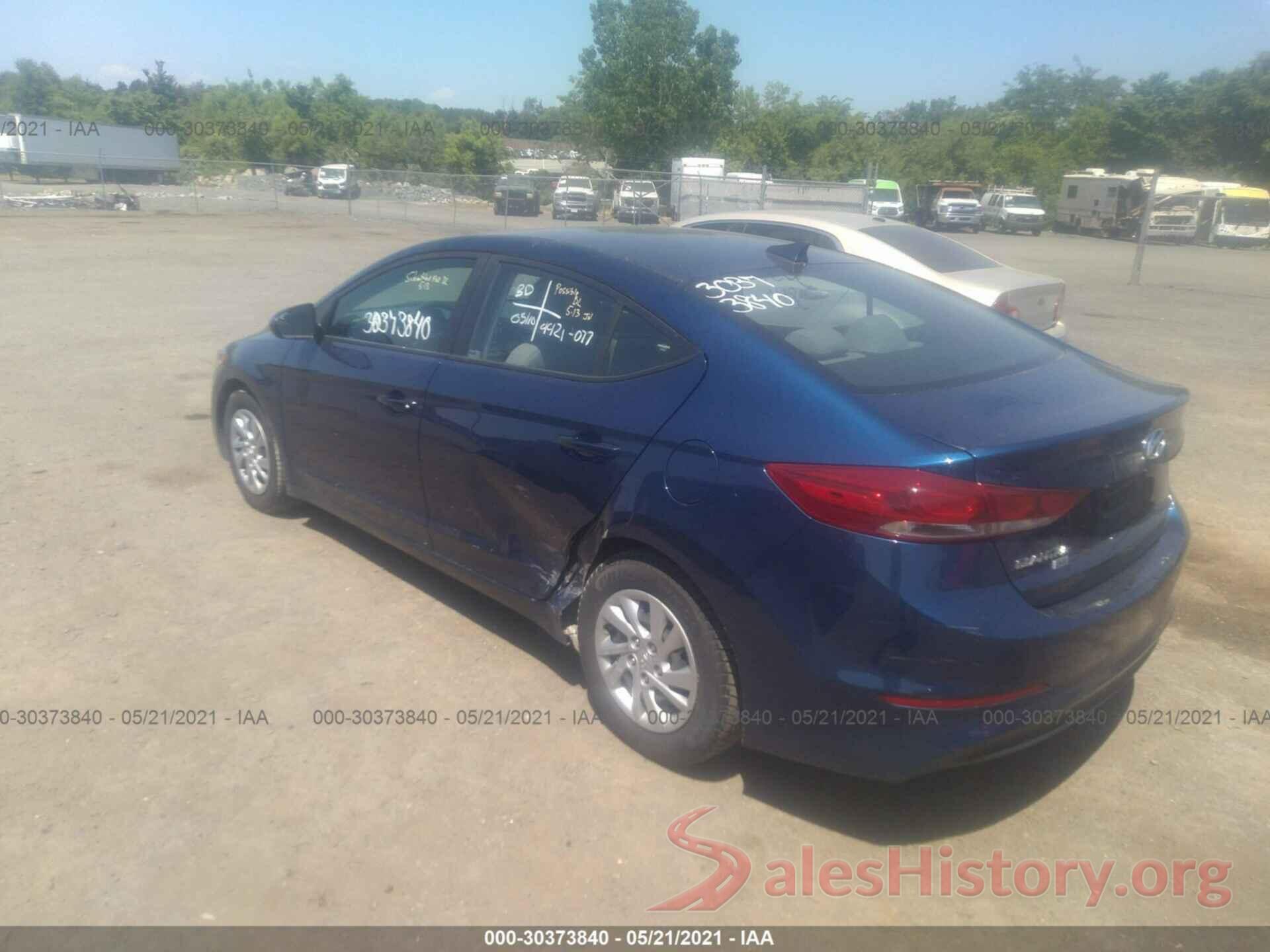 5NPD74LF2HH156351 2017 HYUNDAI ELANTRA