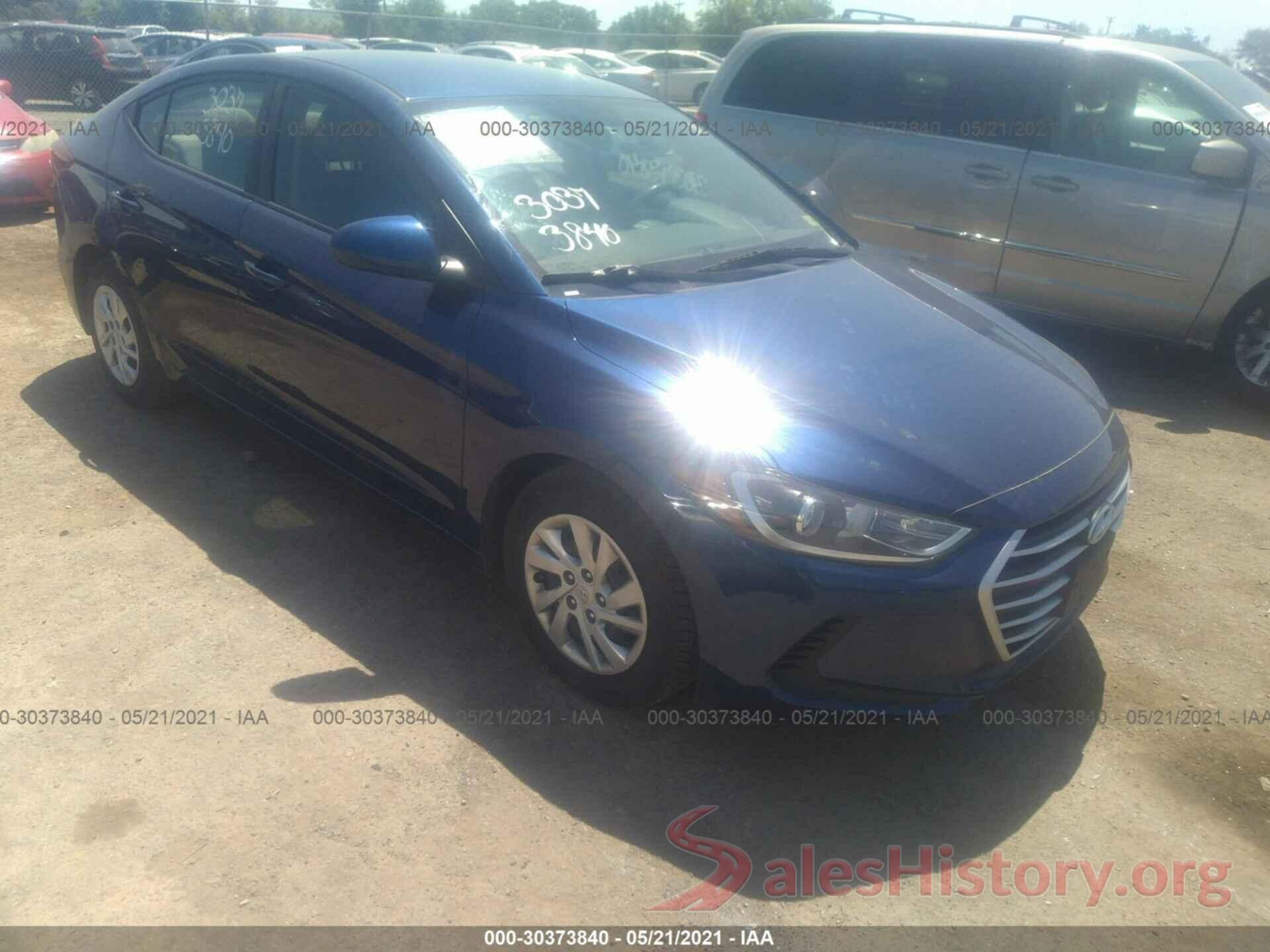 5NPD74LF2HH156351 2017 HYUNDAI ELANTRA