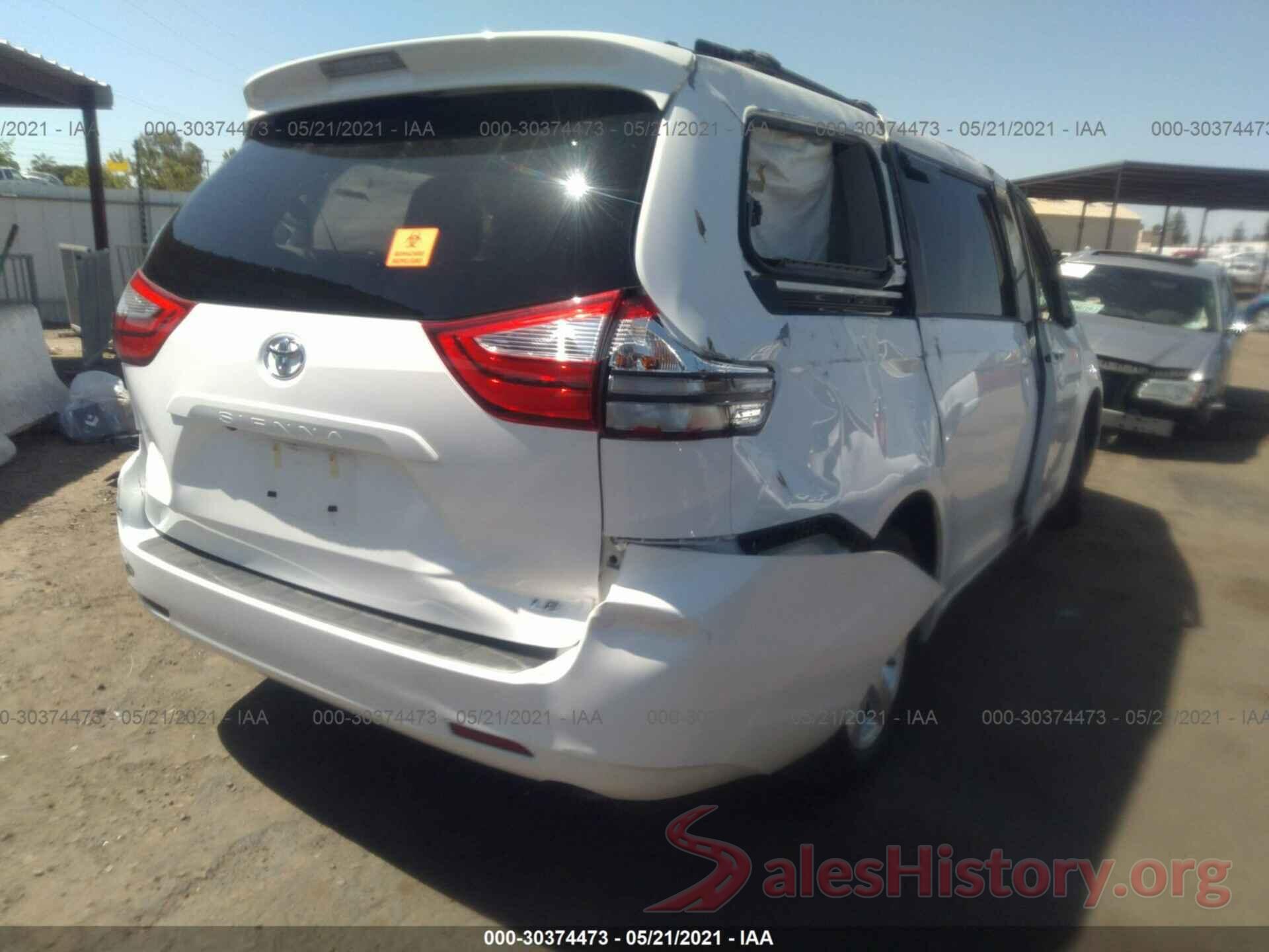 5TDKZ3DC8HS882418 2017 TOYOTA SIENNA