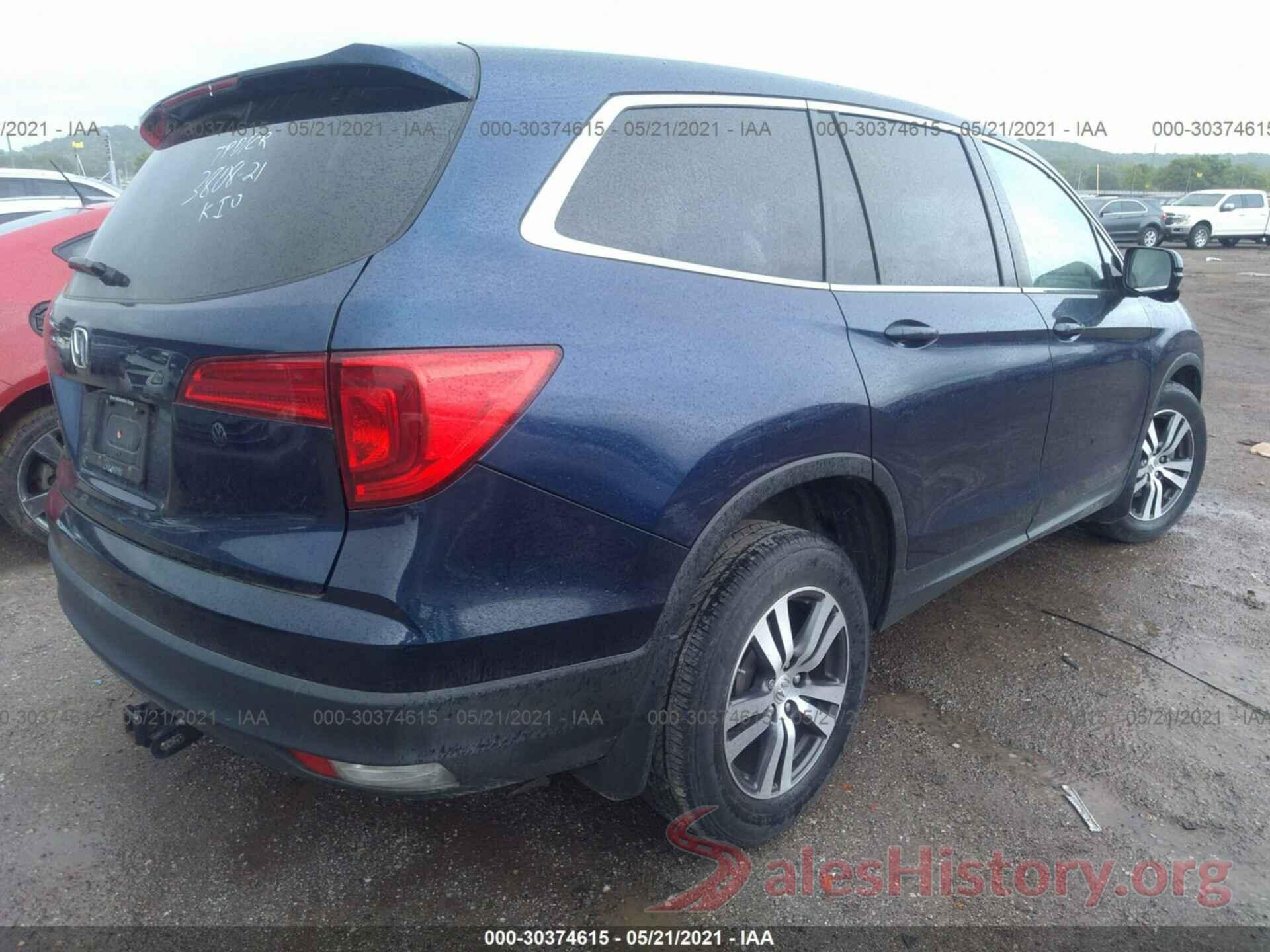 5FNYF5H36HB036902 2017 HONDA PILOT