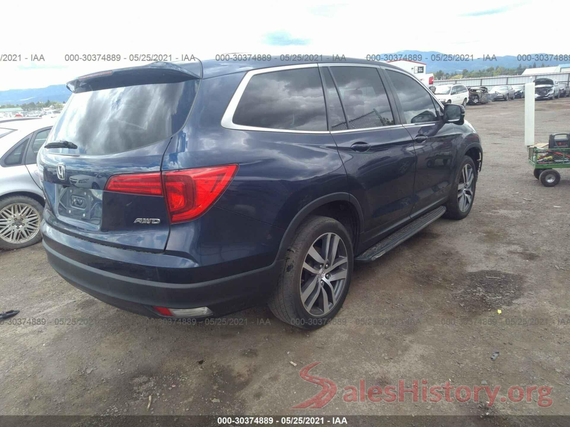 5FNYF6H51GB014215 2016 HONDA PILOT