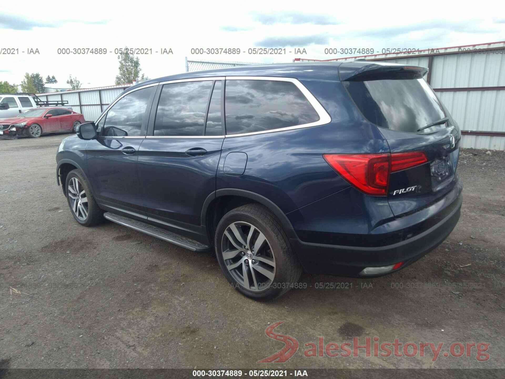 5FNYF6H51GB014215 2016 HONDA PILOT