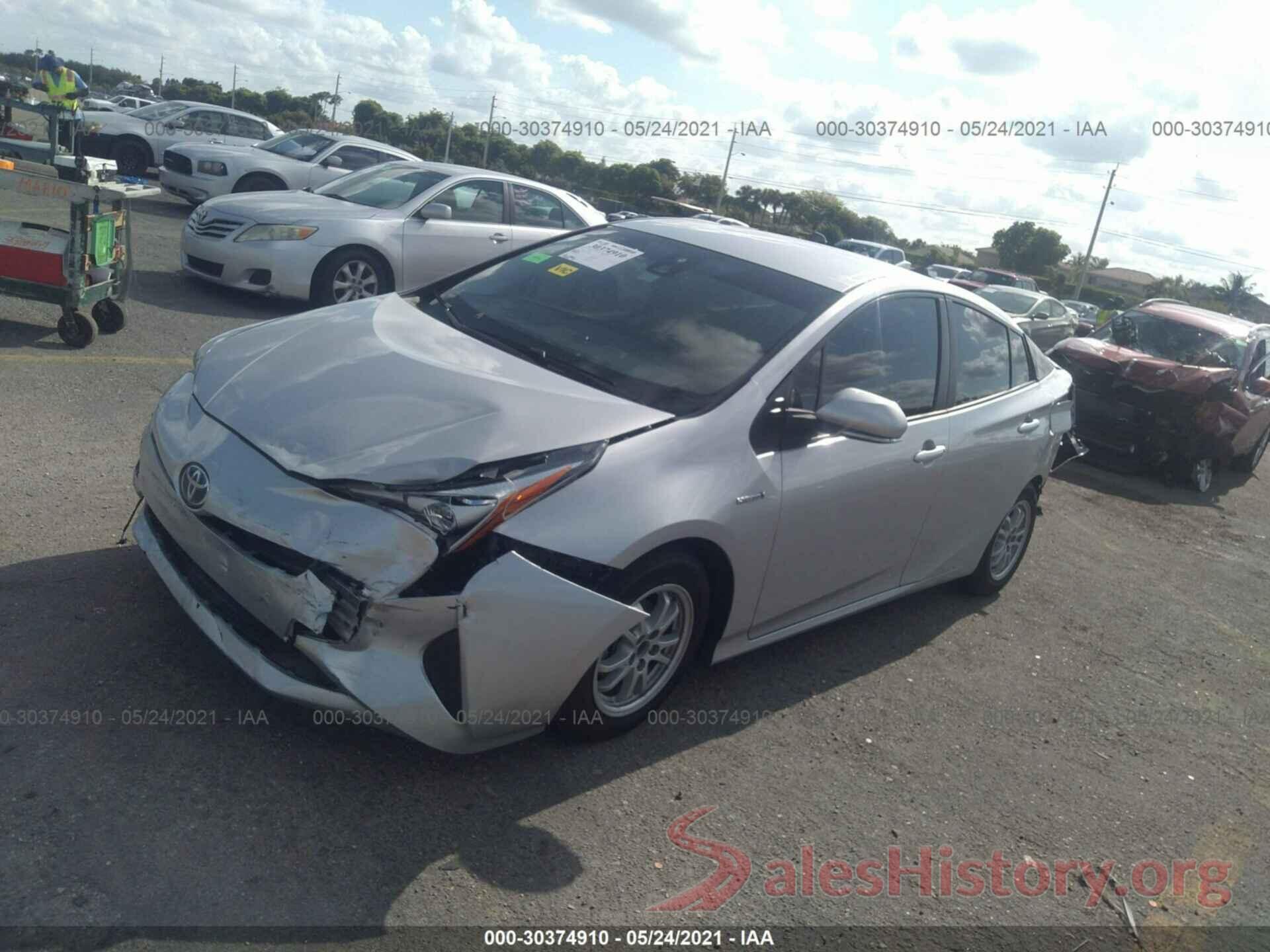 JTDKBRFU4J3075401 2018 TOYOTA PRIUS