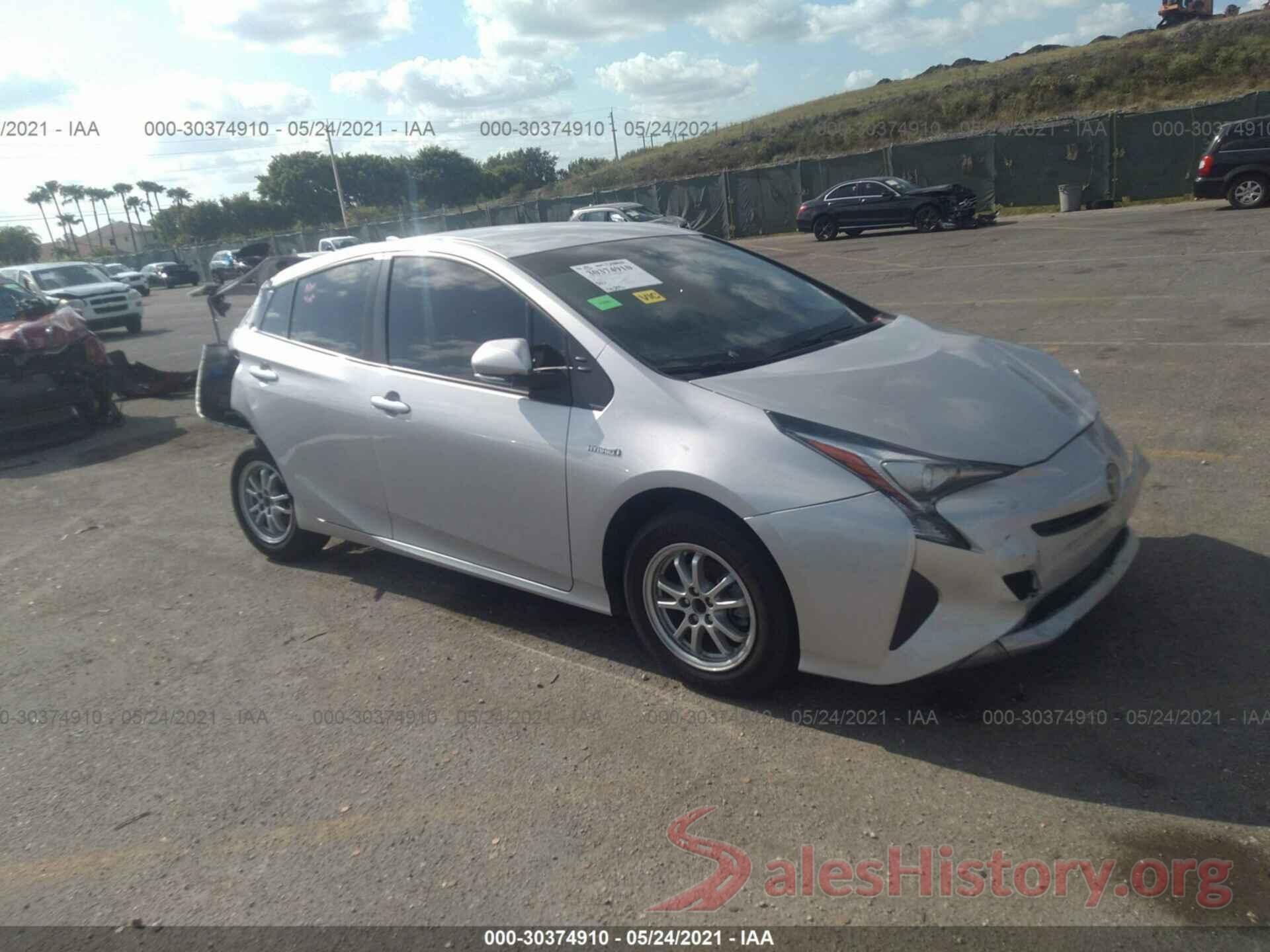 JTDKBRFU4J3075401 2018 TOYOTA PRIUS