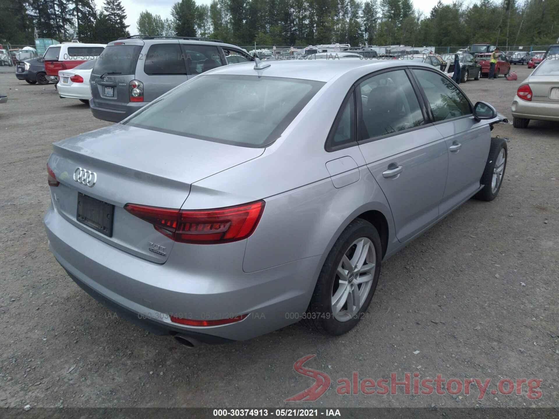 WAUANAF42HN026875 2017 AUDI A4