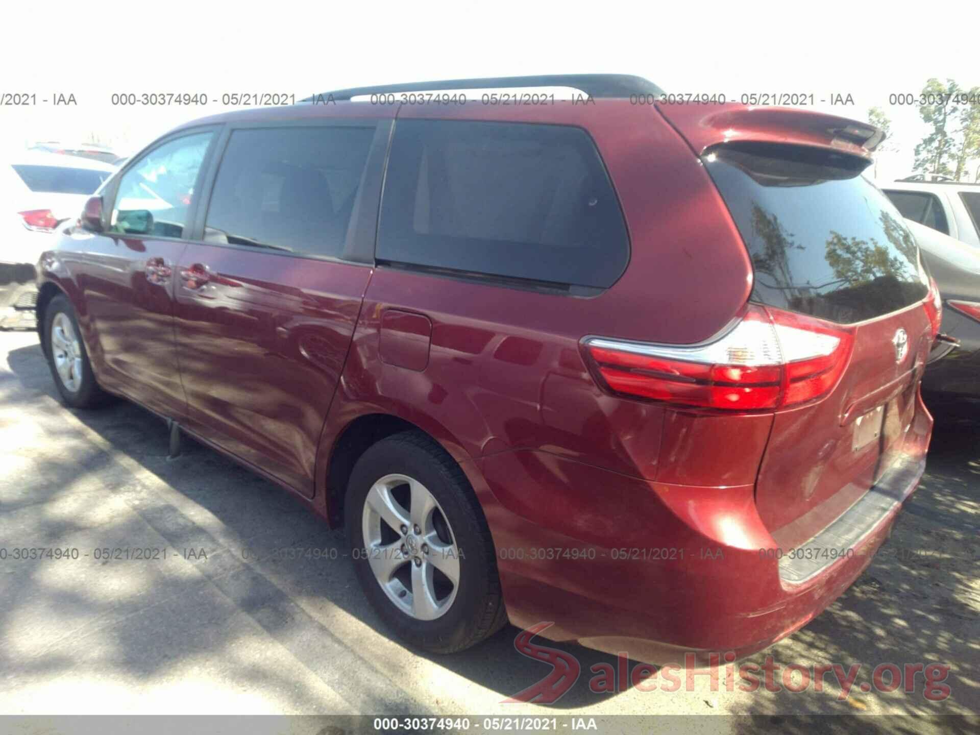 5TDKZ3DC4HS796541 2017 TOYOTA SIENNA