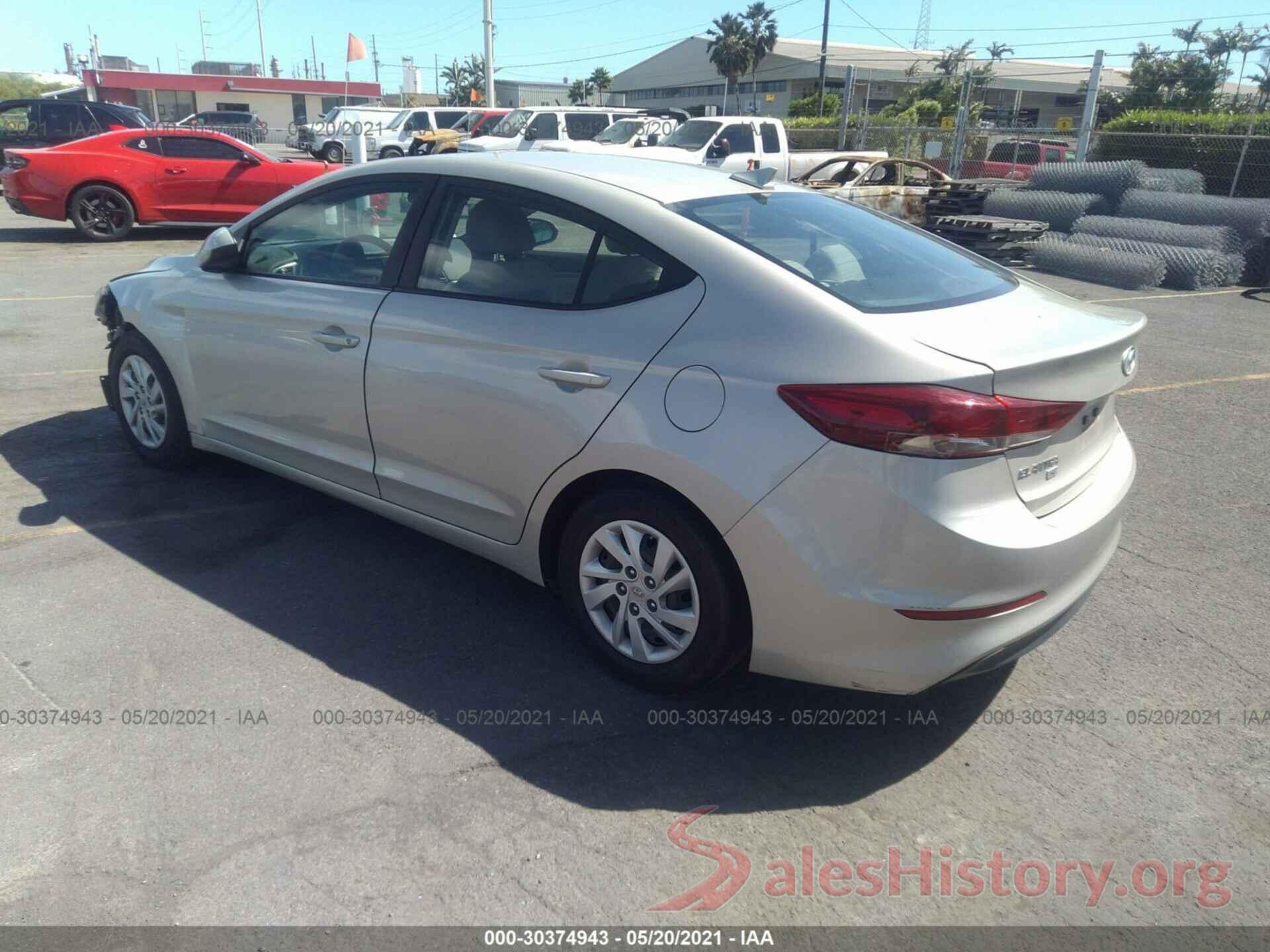 5NPD74LF9HH153463 2017 HYUNDAI ELANTRA