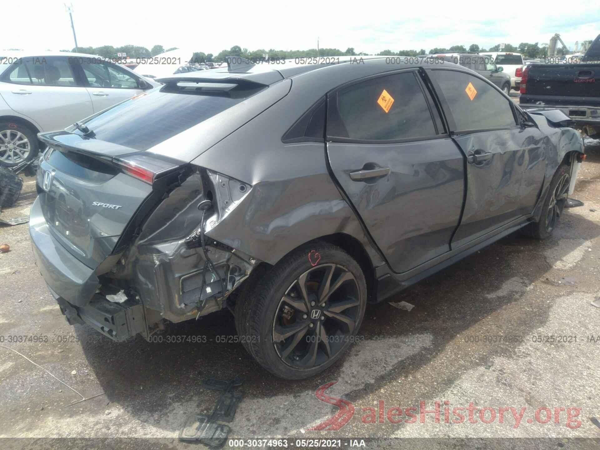 SHHFK7H41KU222778 2019 HONDA CIVIC HATCHBACK