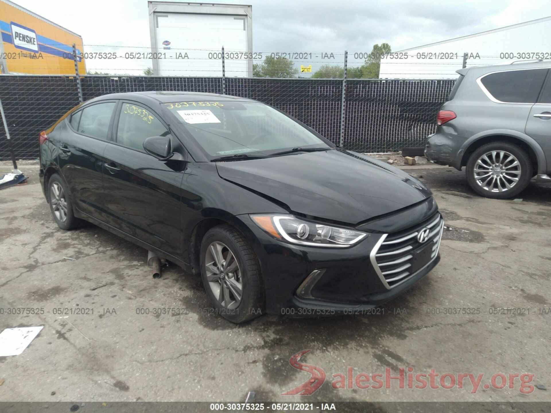 5NPD84LF5JH284148 2018 HYUNDAI ELANTRA