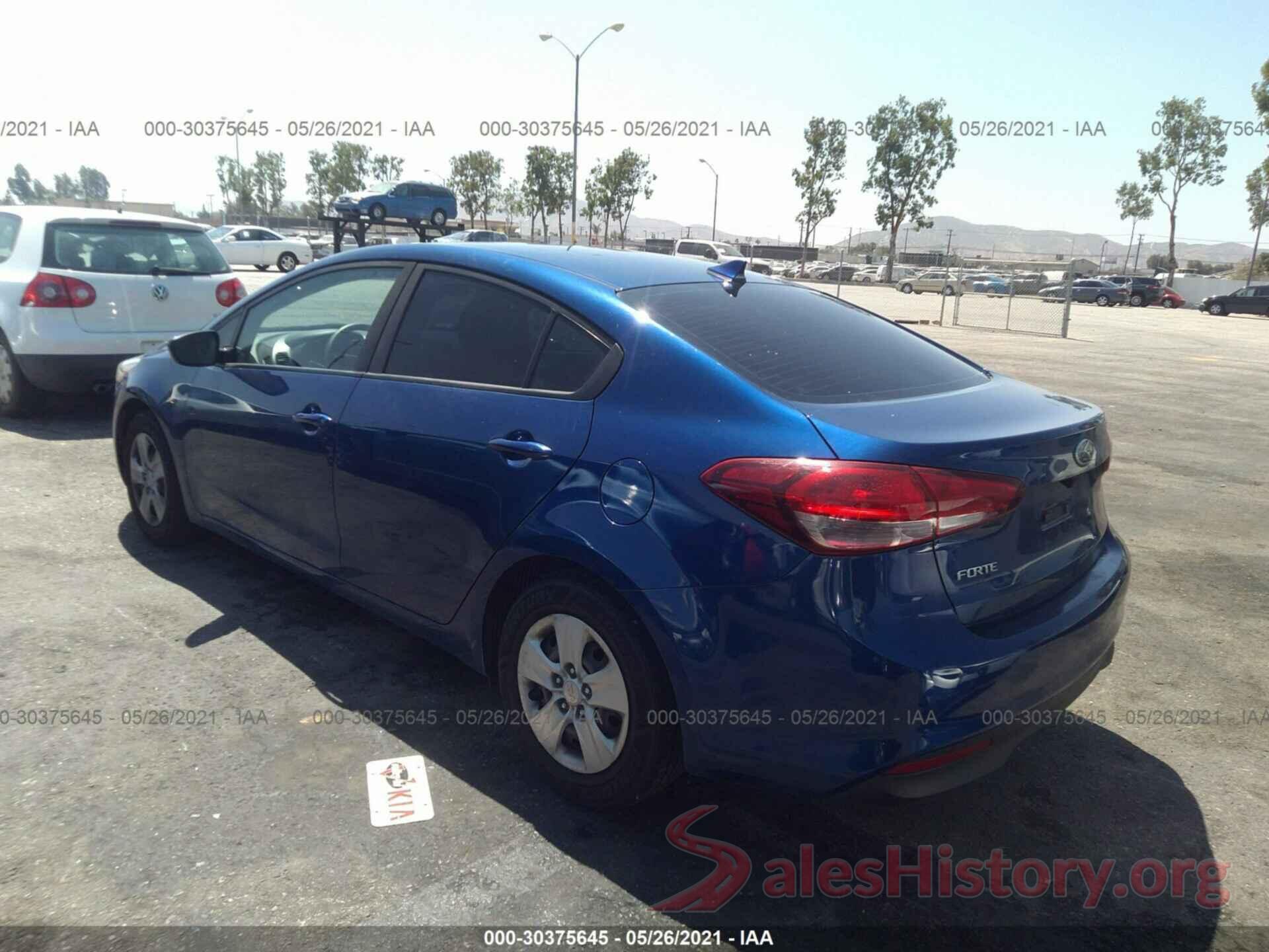 3KPFK4A70HE145372 2017 KIA FORTE