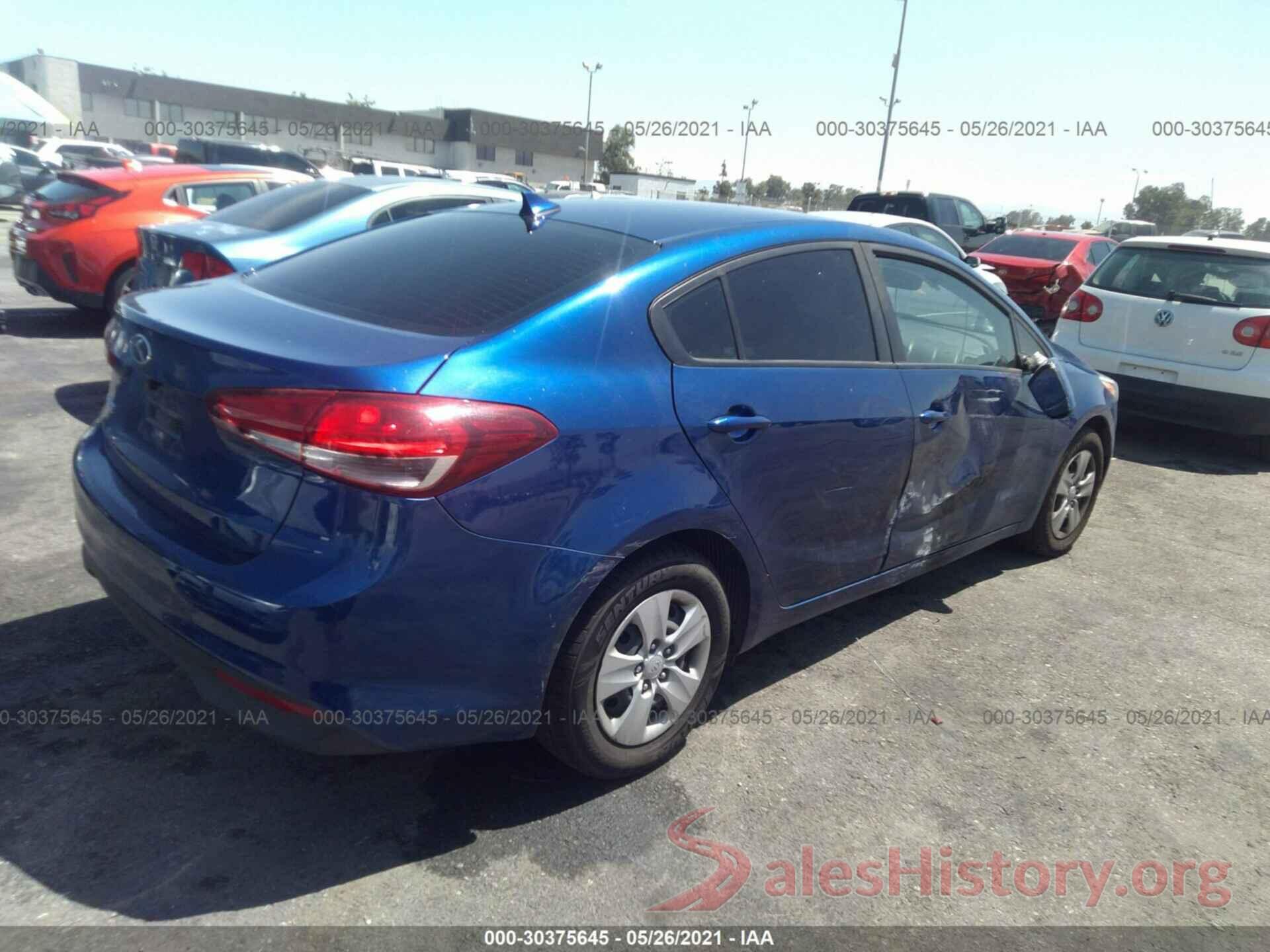 3KPFK4A70HE145372 2017 KIA FORTE