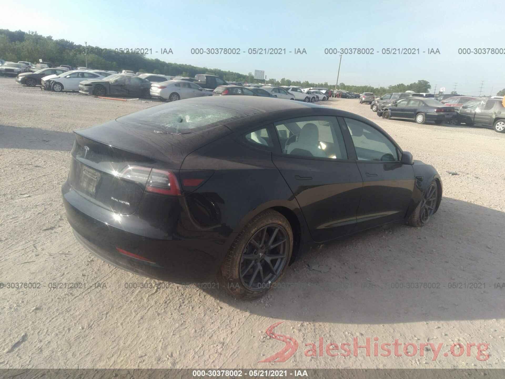 5YJ3E1EB7MF858474 2021 TESLA MODEL 3