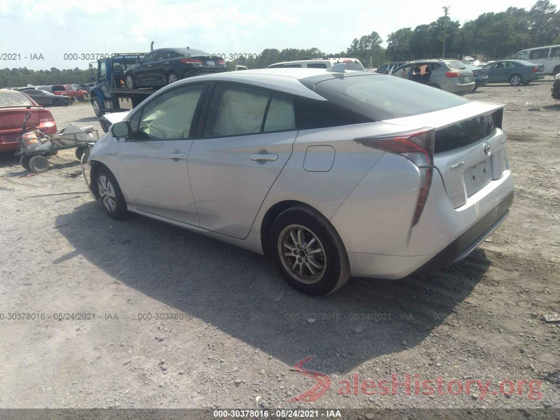 JTDKARFU8G3006643 2016 TOYOTA PRIUS