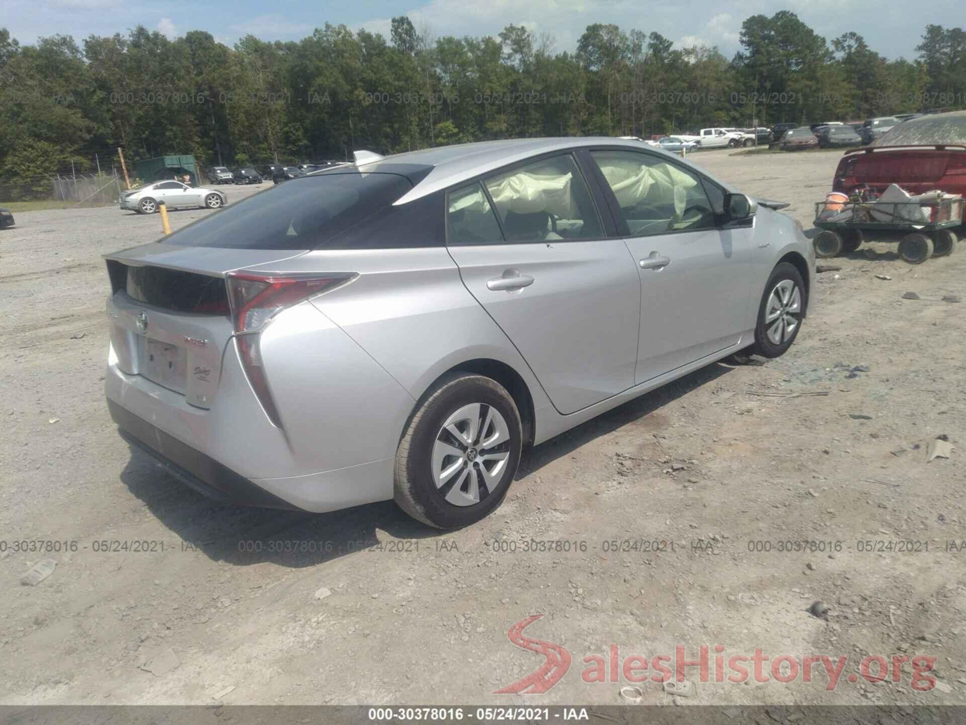 JTDKARFU8G3006643 2016 TOYOTA PRIUS