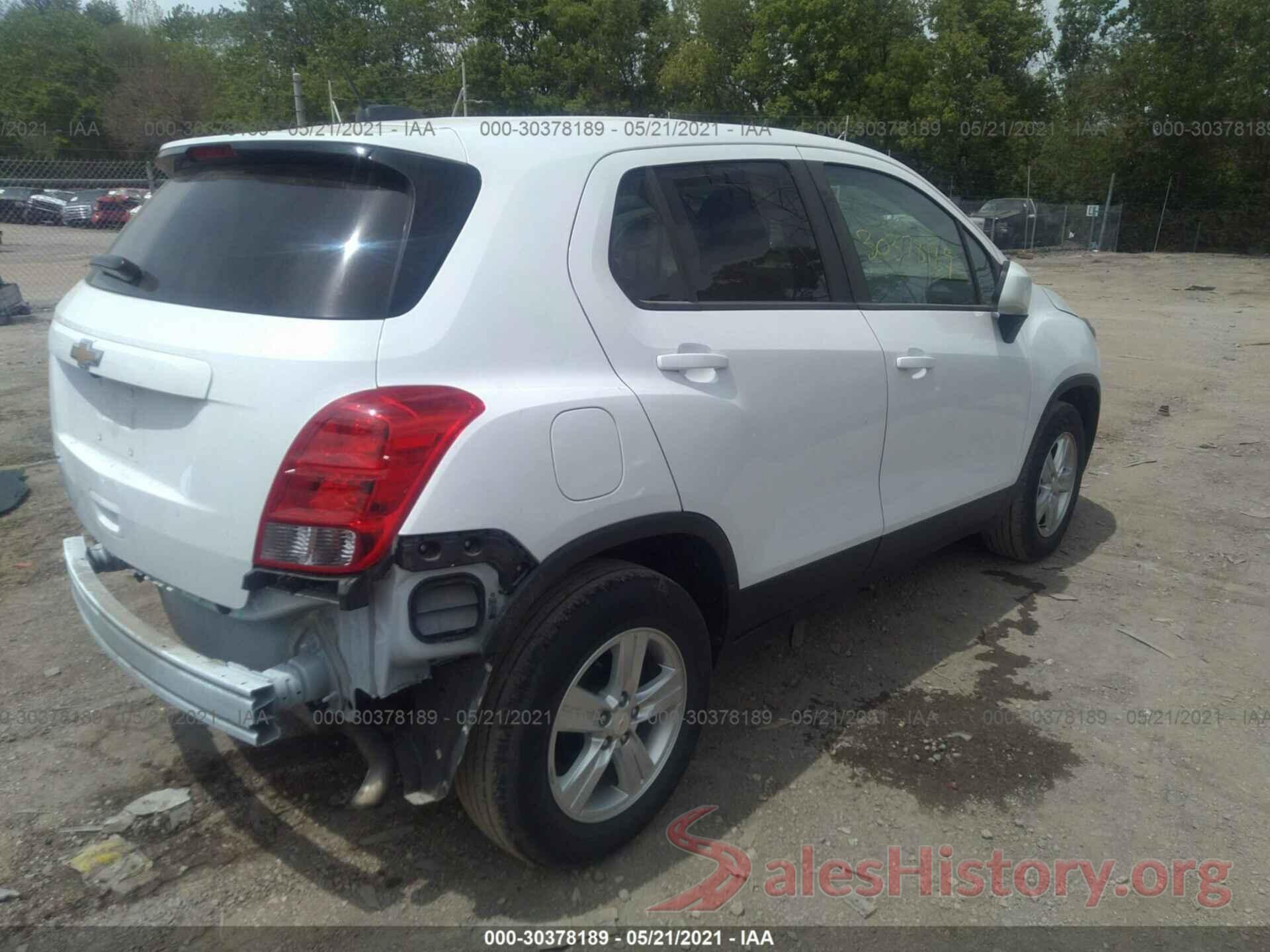 3GNCJKSB6KL389101 2019 CHEVROLET TRAX