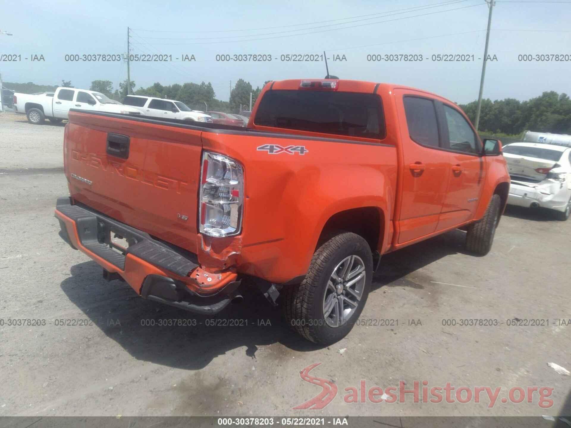 1GCGTBEN6M1233497 2021 CHEVROLET COLORADO