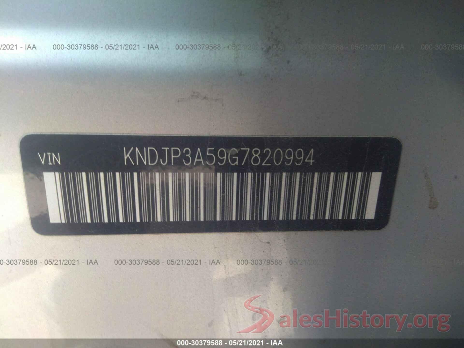 KNDJP3A59G7820994 2016 KIA SOUL