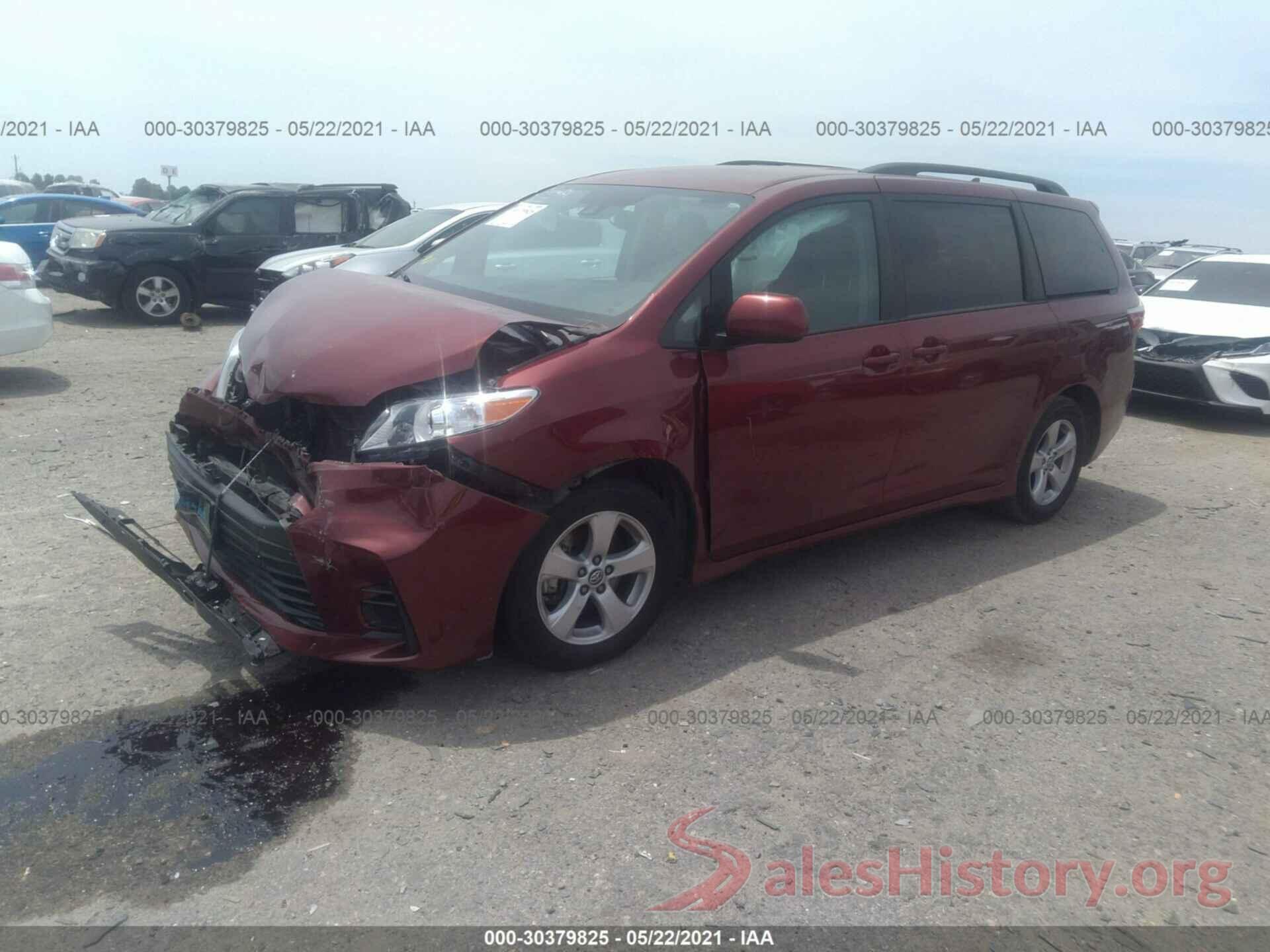 5TDKZ3DC1KS995876 2019 TOYOTA SIENNA