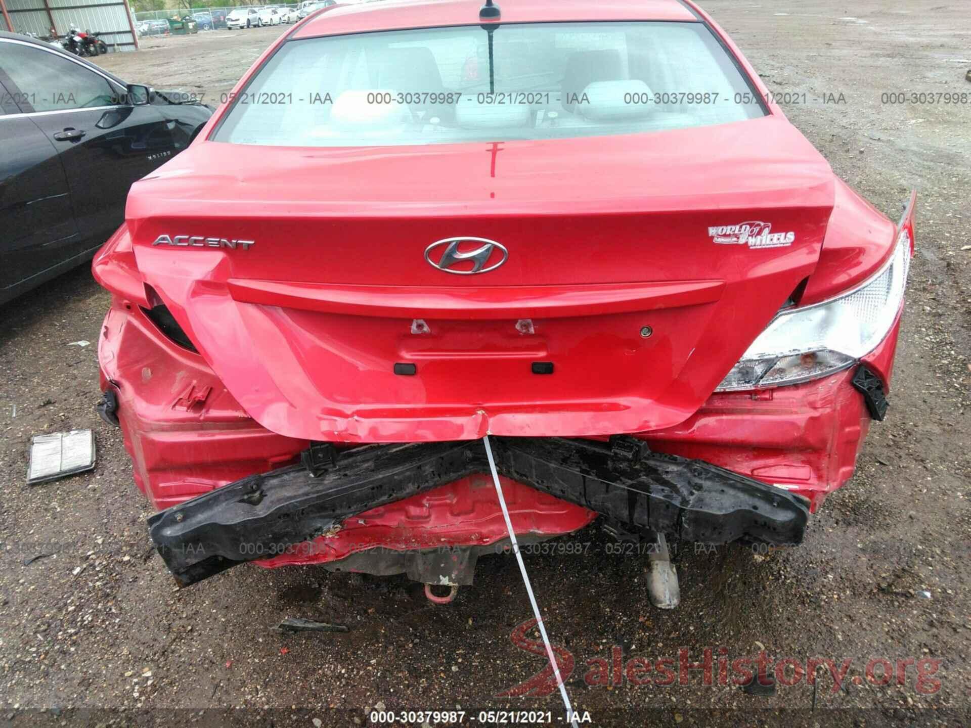 KMHCT4AE6GU136024 2016 HYUNDAI ACCENT