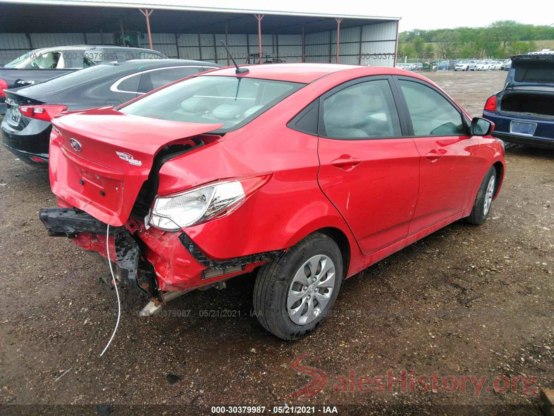 KMHCT4AE6GU136024 2016 HYUNDAI ACCENT