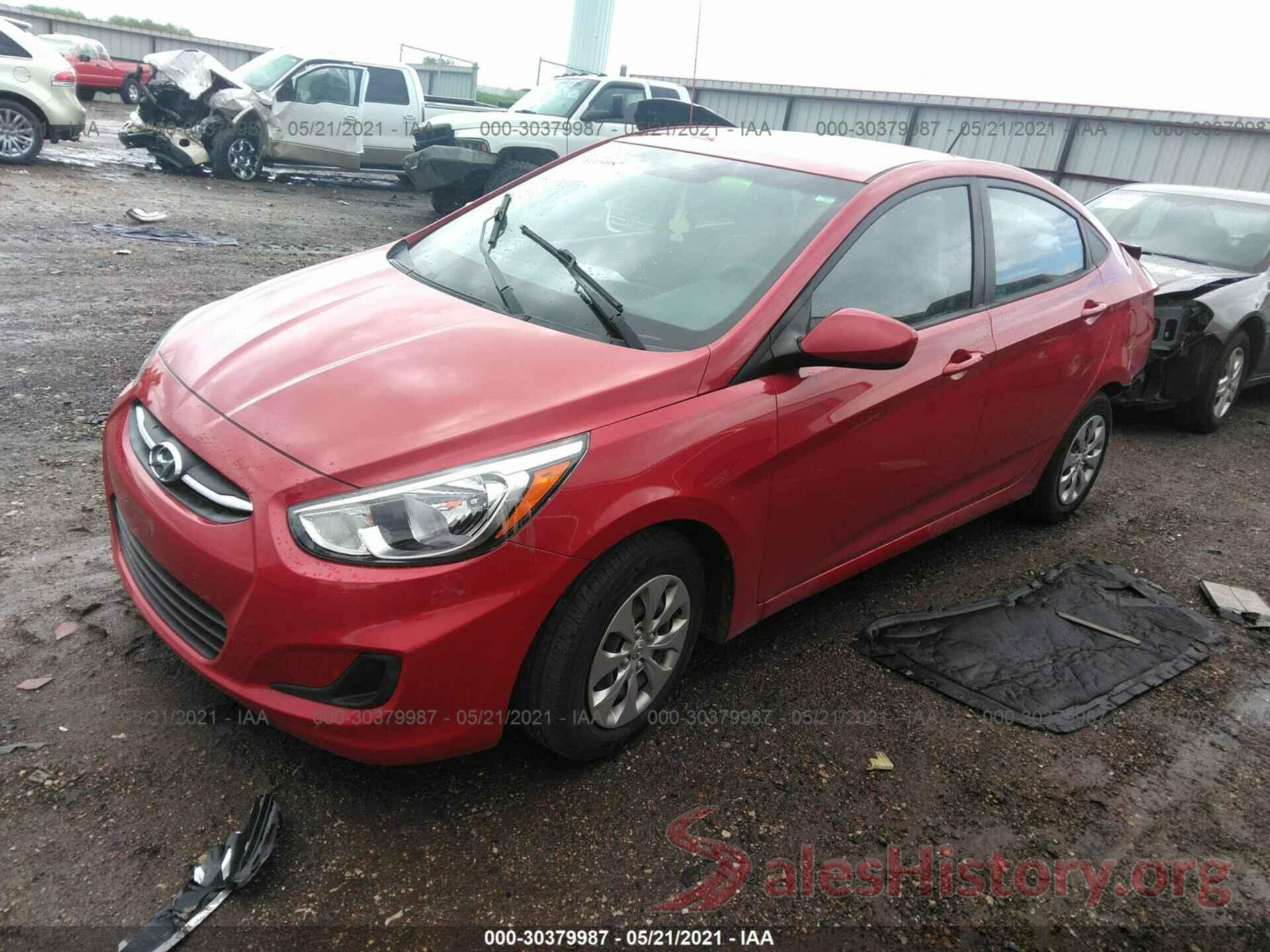 KMHCT4AE6GU136024 2016 HYUNDAI ACCENT