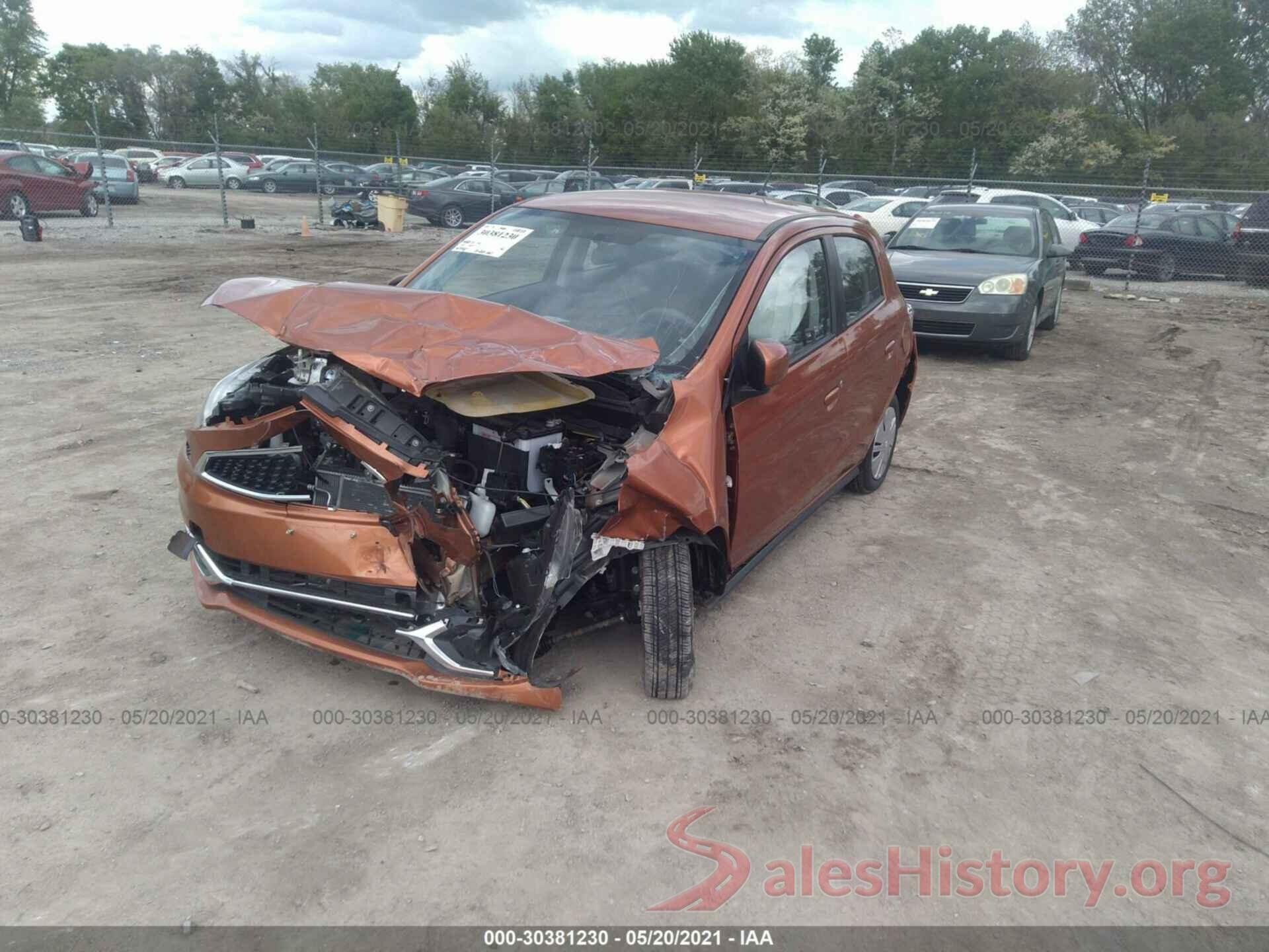 ML32A3HJ6LH007371 2020 MITSUBISHI MIRAGE