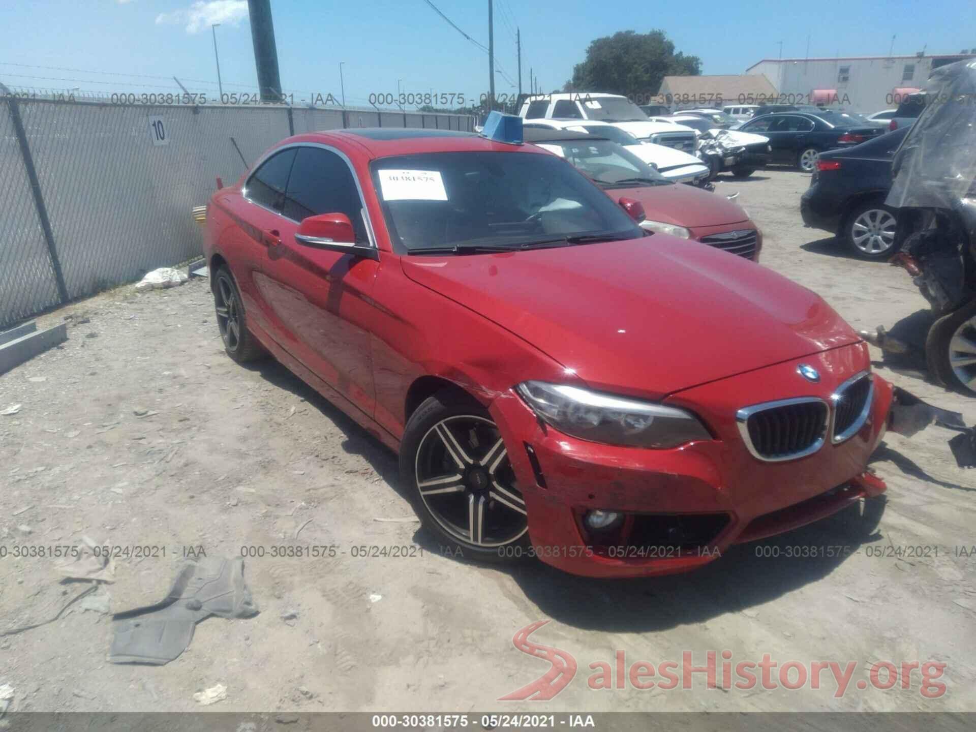 WBA1F9C52GV544234 2016 BMW 2 SERIES