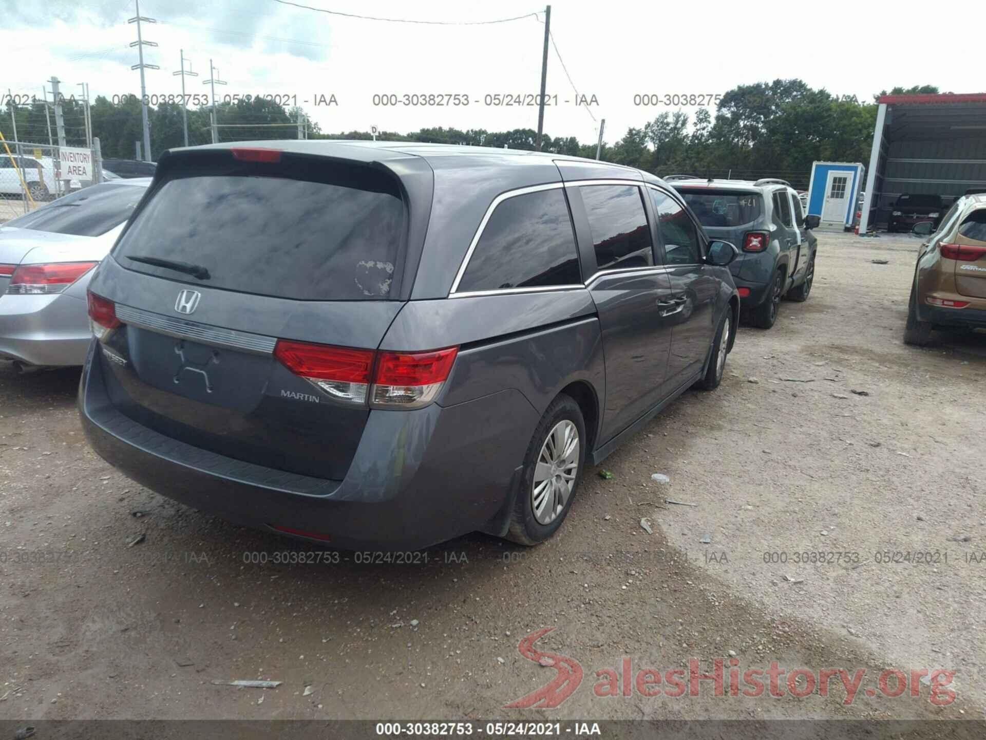 5FNRL5H23GB129525 2016 HONDA ODYSSEY