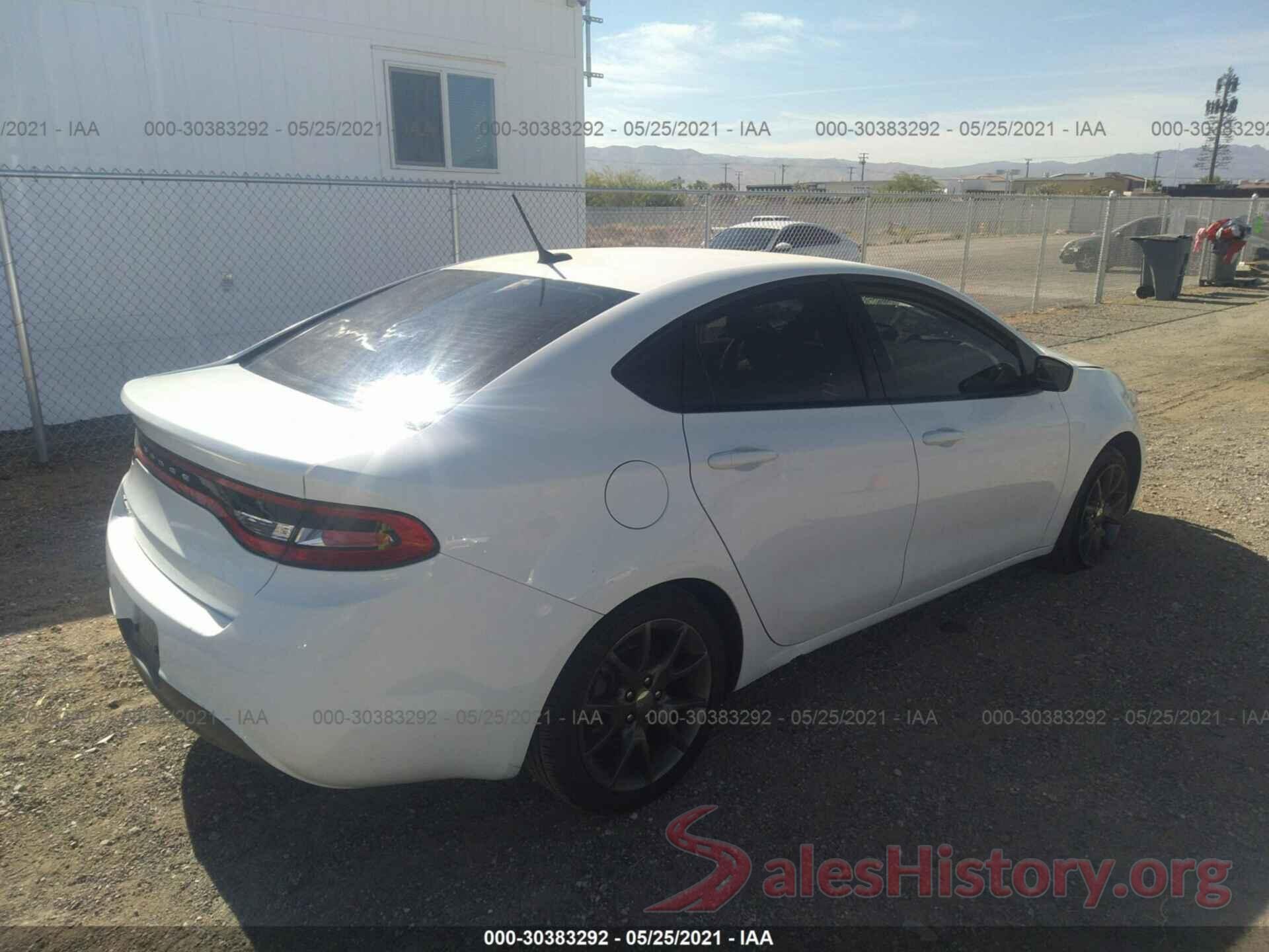 1C3CDFAA4GD606646 2016 DODGE DART