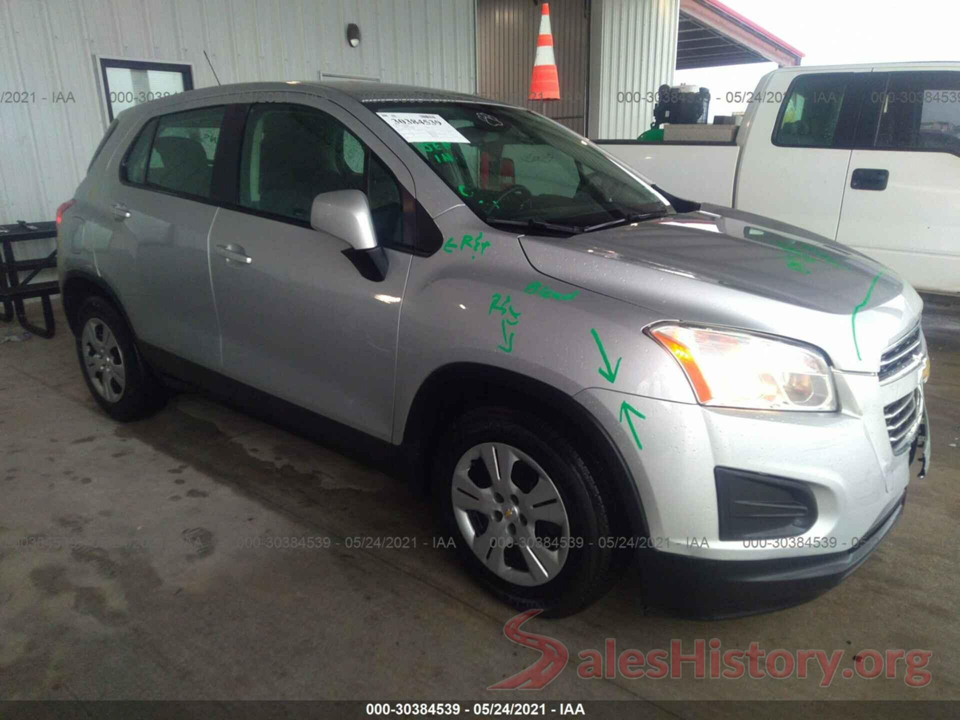 3GNCJKSBXGL264464 2016 CHEVROLET TRAX