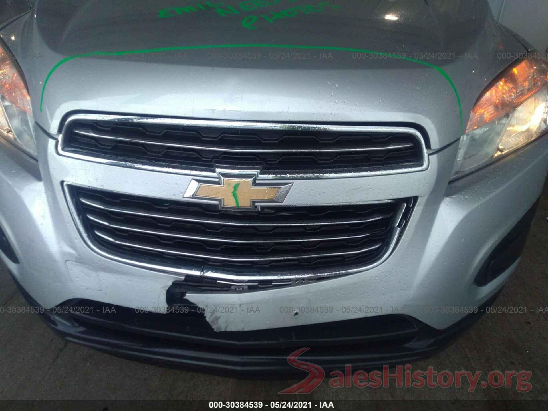 3GNCJKSBXGL264464 2016 CHEVROLET TRAX